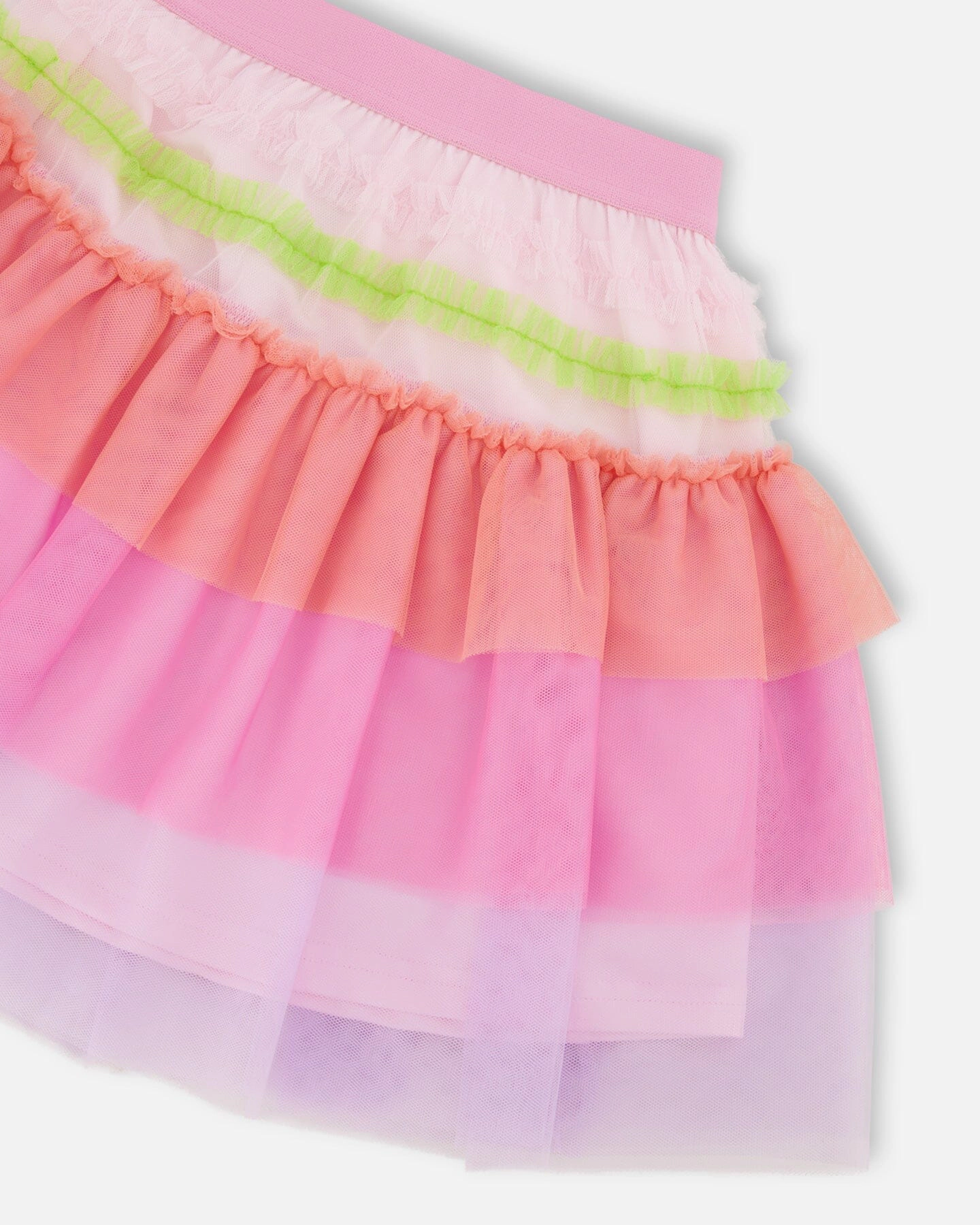 Deux par Girls Mesh Skirt with Frills