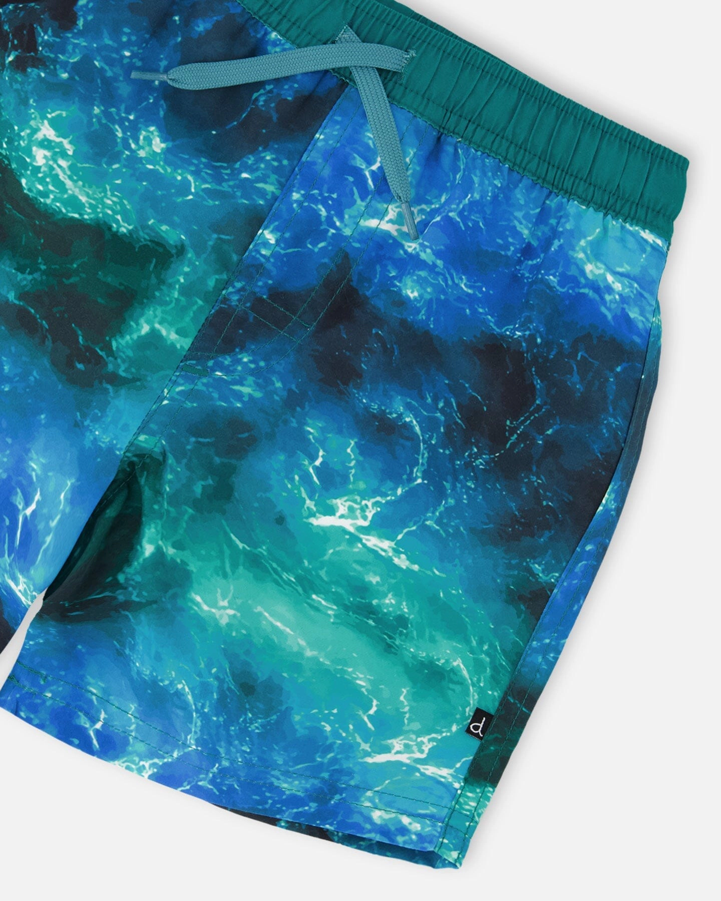 Deux par Boys Swim Trunks Waves Print