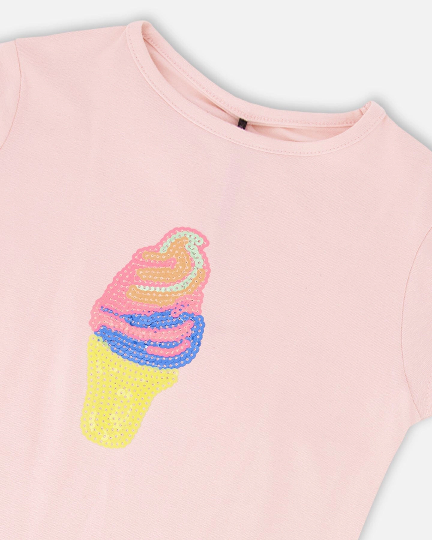 Deux par Girls Organic Cotton Jersey Ice T-Shirt