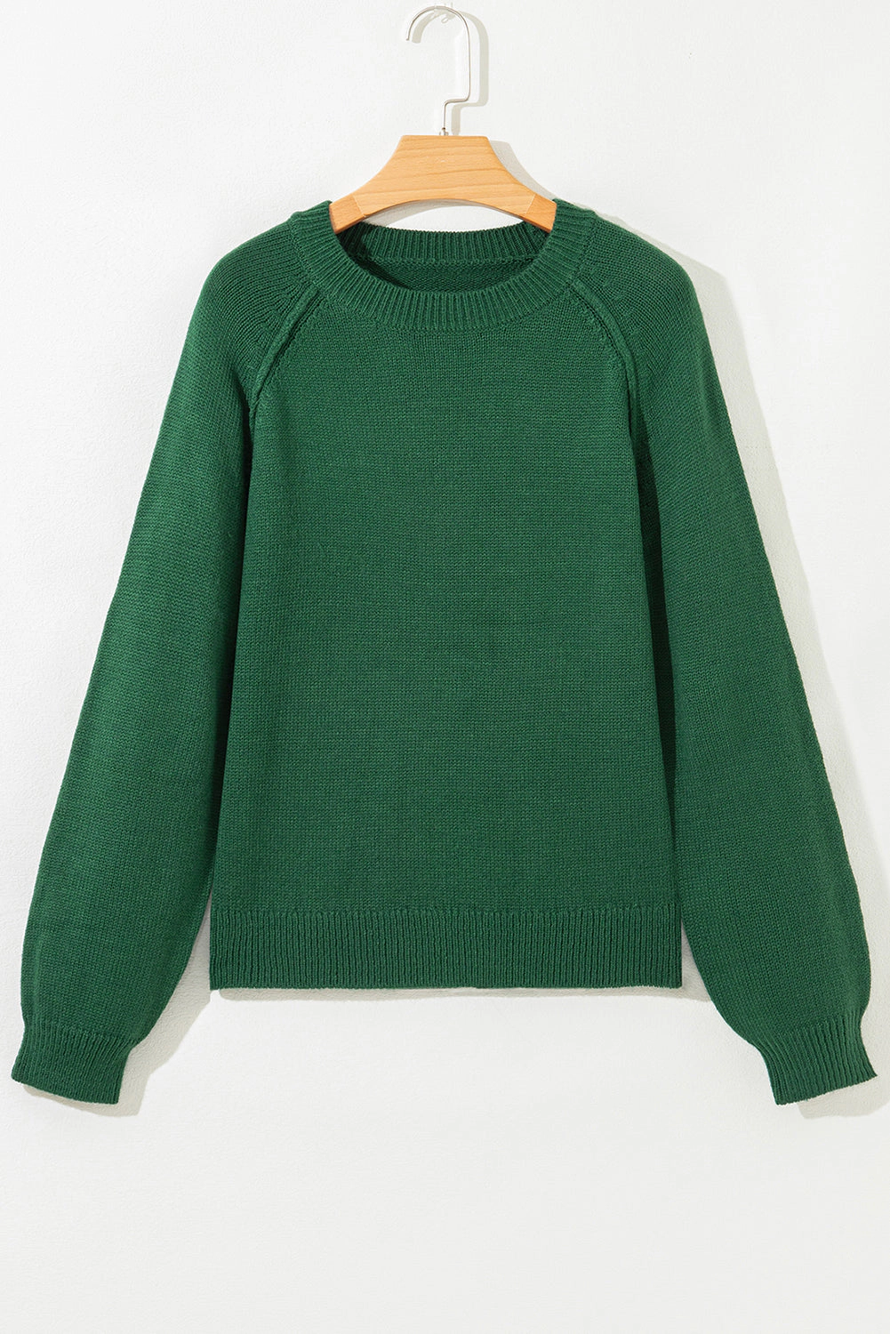 Threaded Pear Women's Eleanor Evergreen Raglan Sleeve Sweater