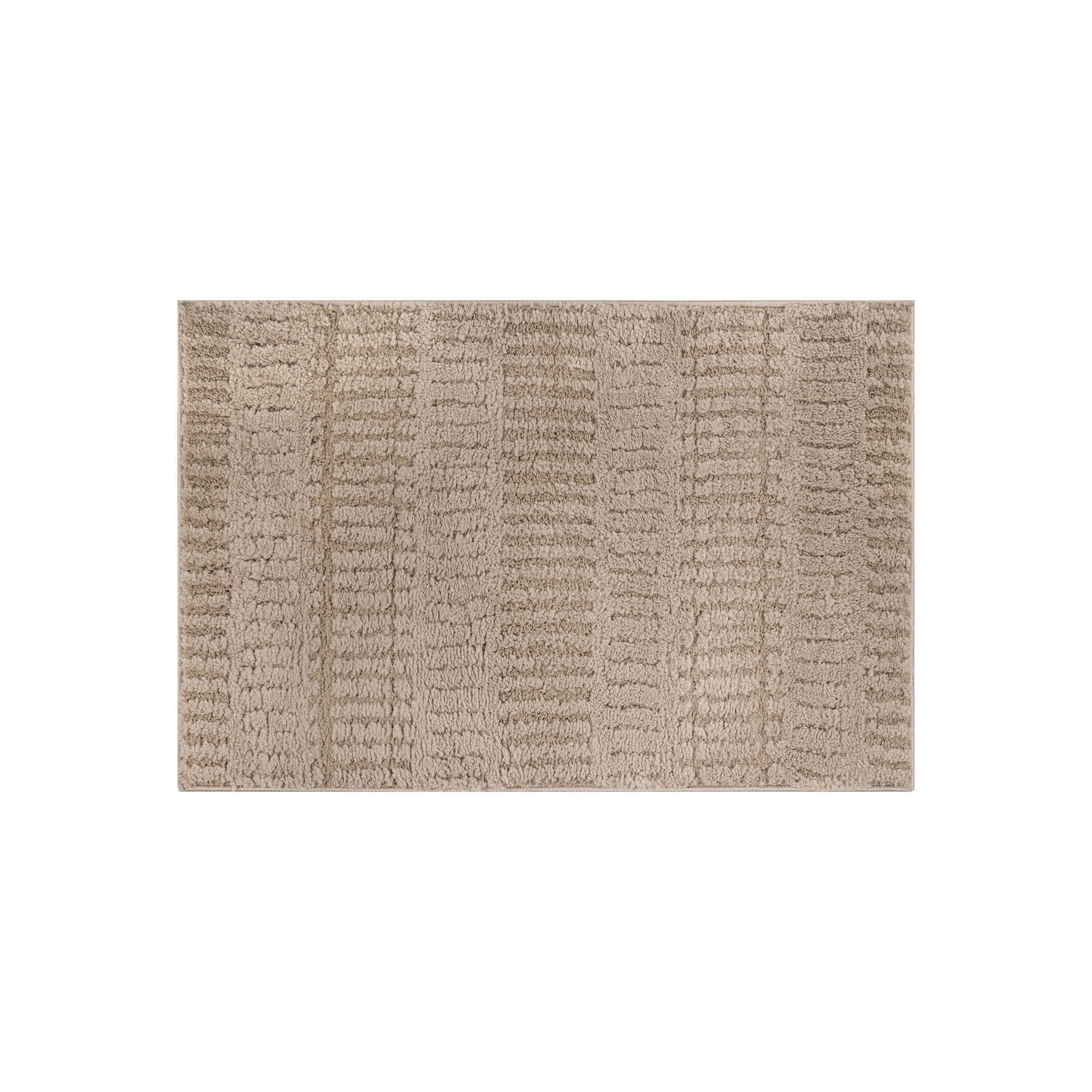 World Rug Gallery Vertical Dash Soft Shag High-Low Indoor Area