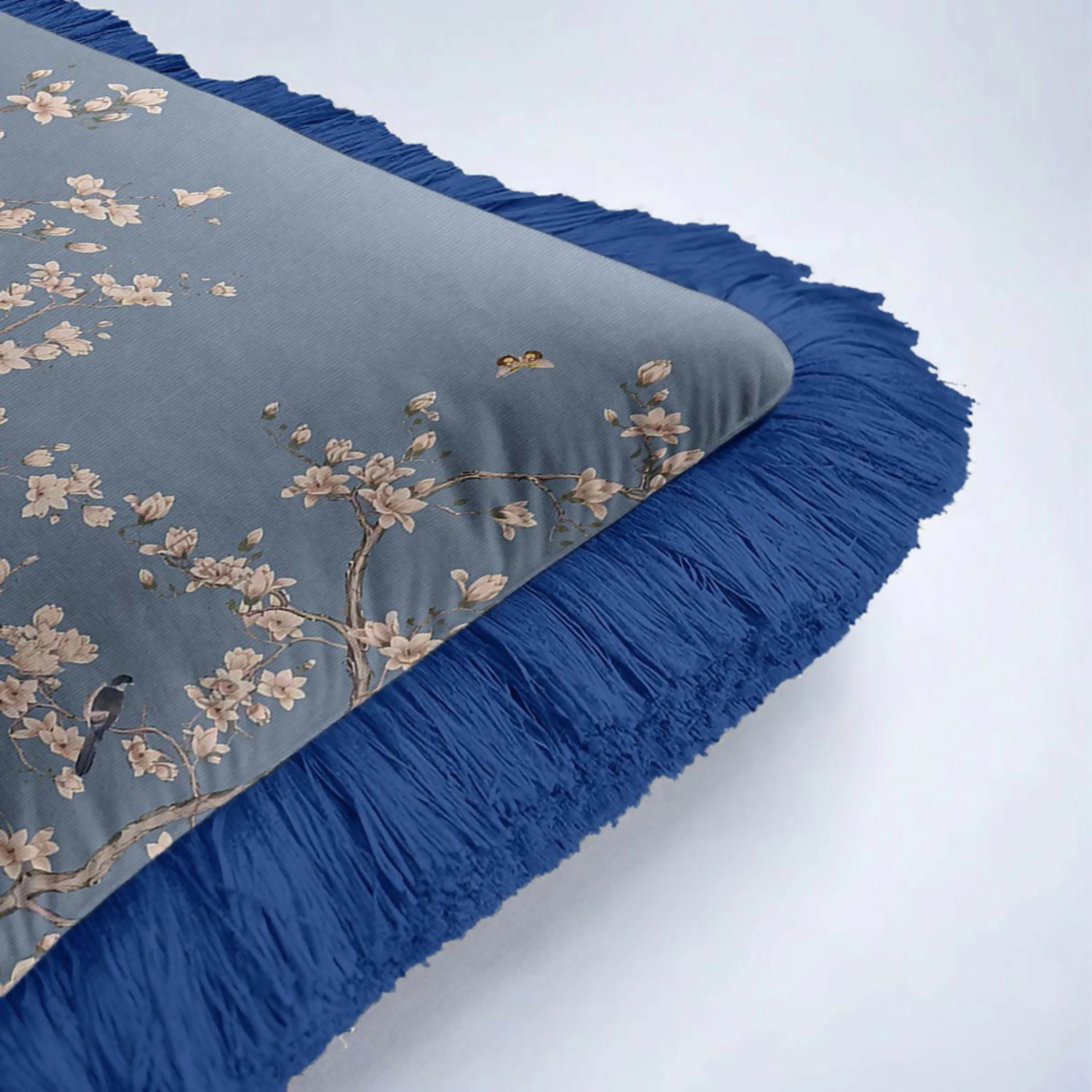 Wear Sierra Floral Garden Fringed Set of 2 Throw Pillow Cover