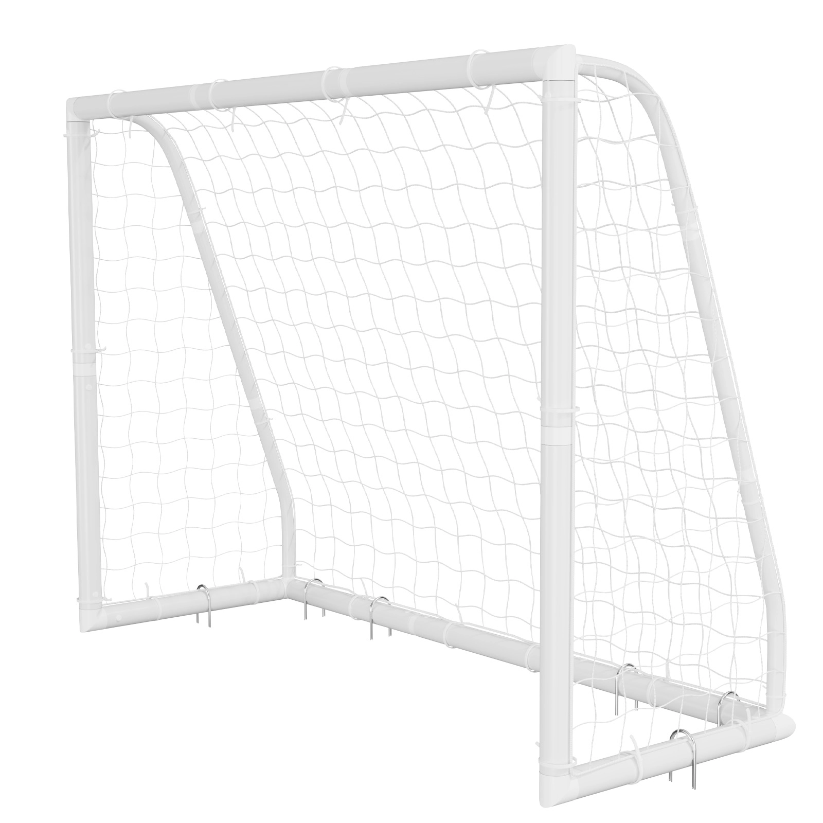 HONGGE Soccer Goal PVC Soccer Goal for Backyard with PE Net, Portable Weatherproof Set, with High-Strength PE Net