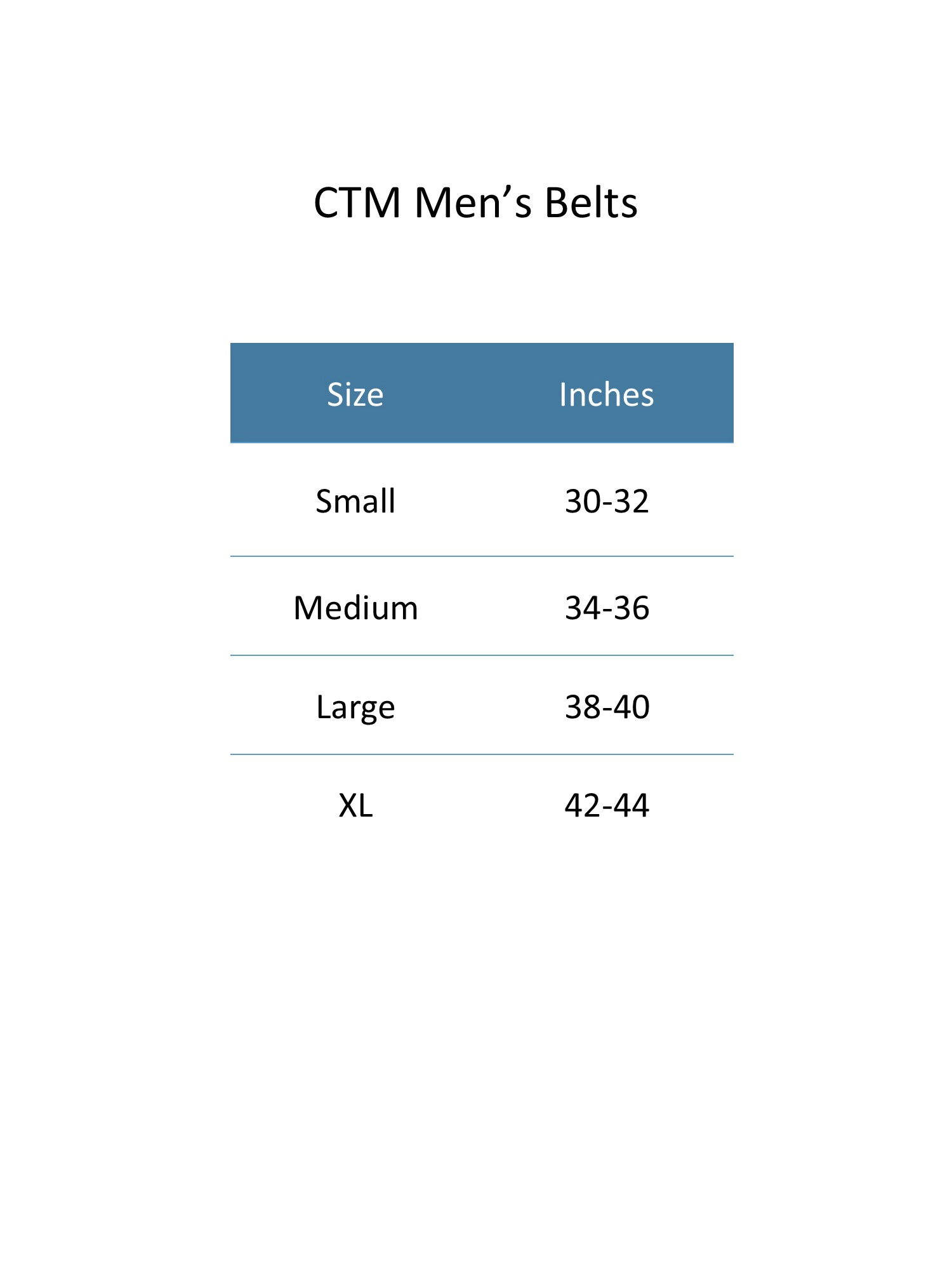 CTM Men's Basic Dress Belt