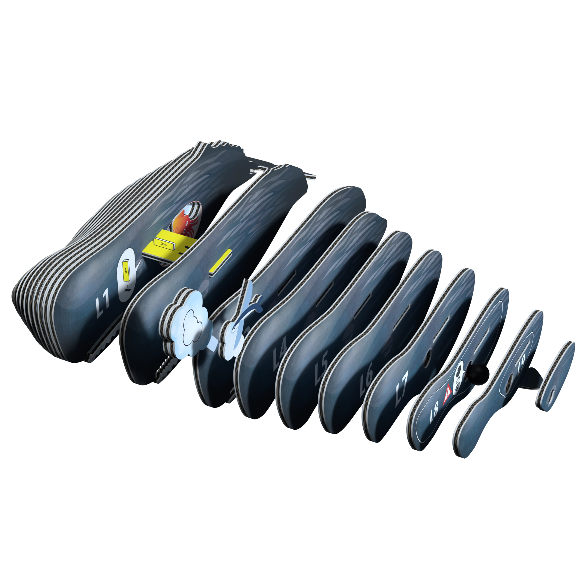 EUGY Sperm Whale 3D Puzzle - contains 24 puzzle pieces