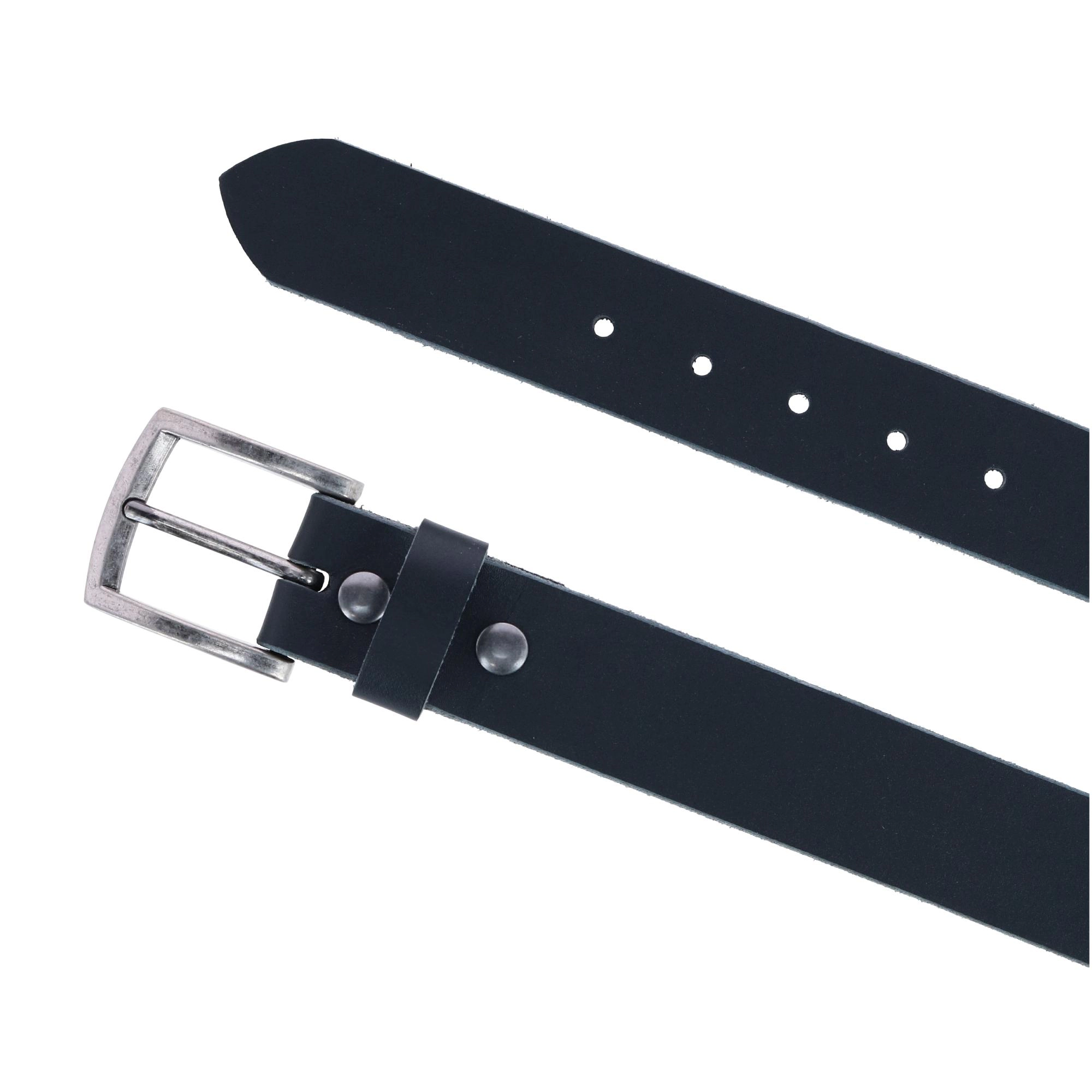CTM Men's Big & Tall Bridle Belt with Removable Buckle