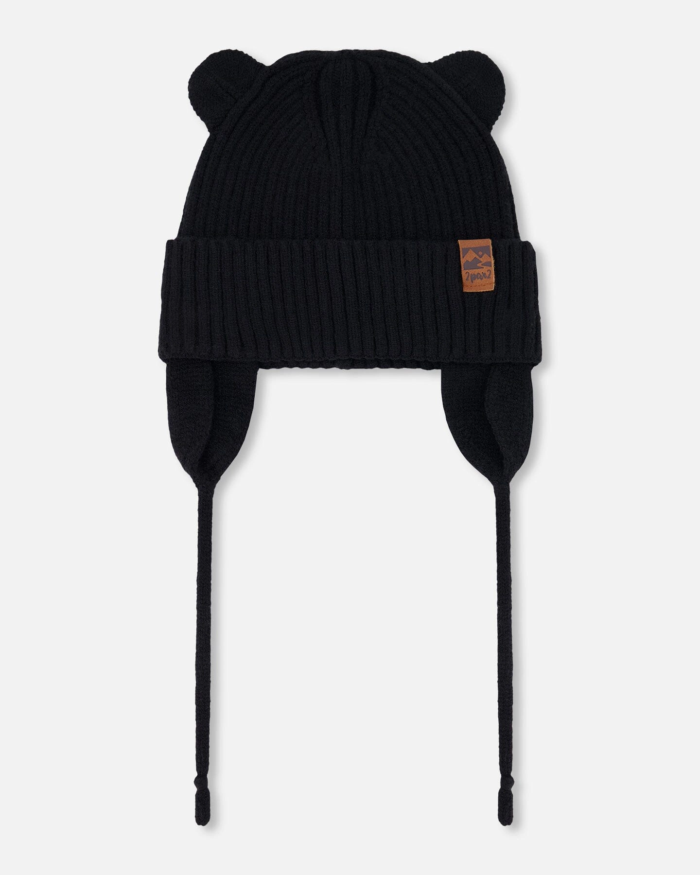Deux par Unisex Ribbed 3D Ear Knit Hat
