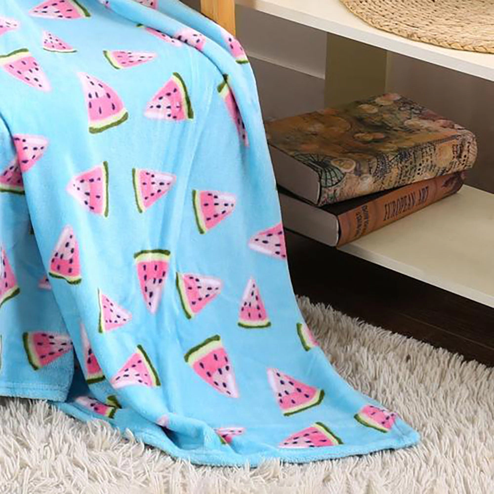 Plazatex Holiday Watermelon Design Micro Plush Throw Blanket - 50x60" Multicolor