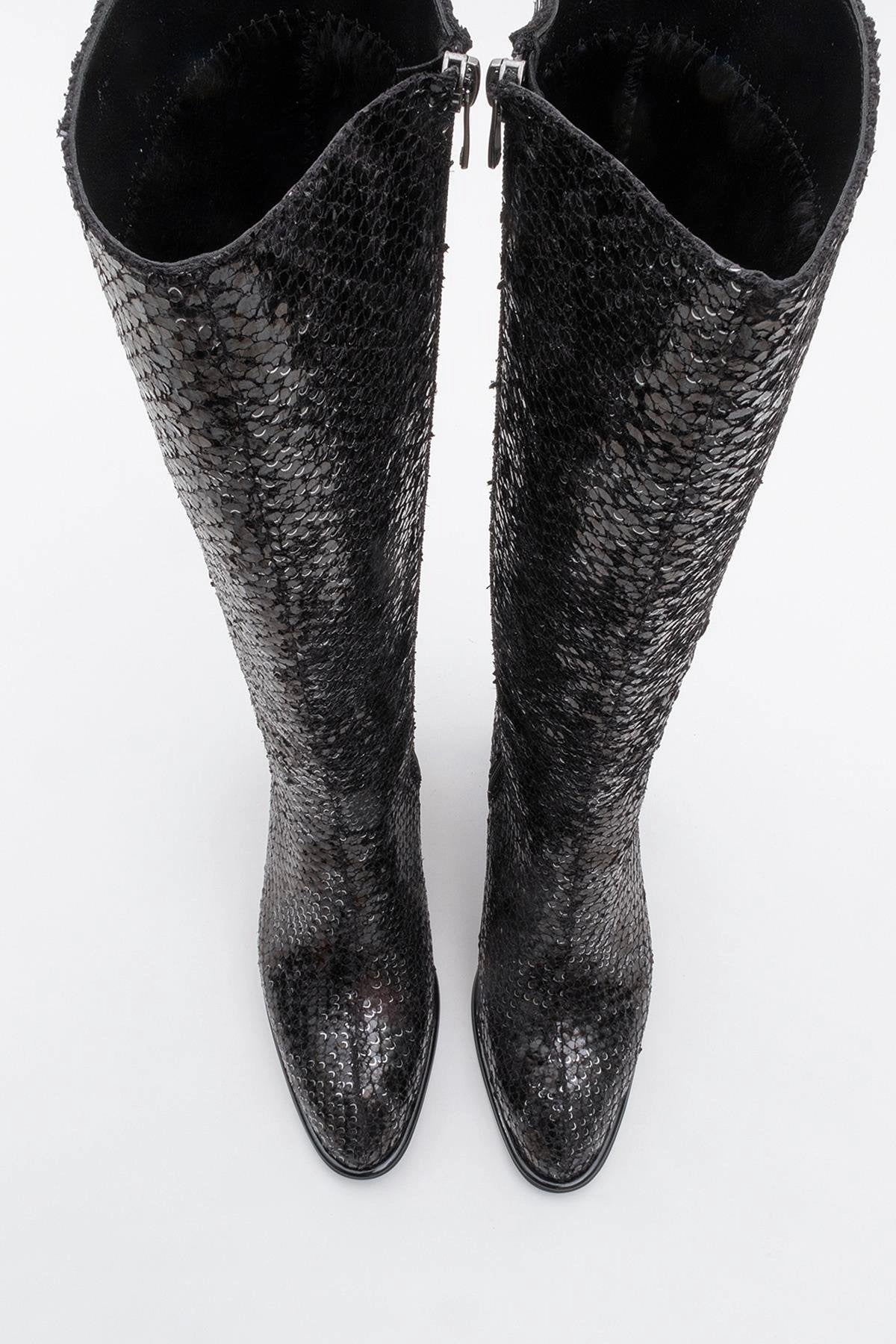 Prologue Shoes Womens Elly Pattern Block Heel Boot