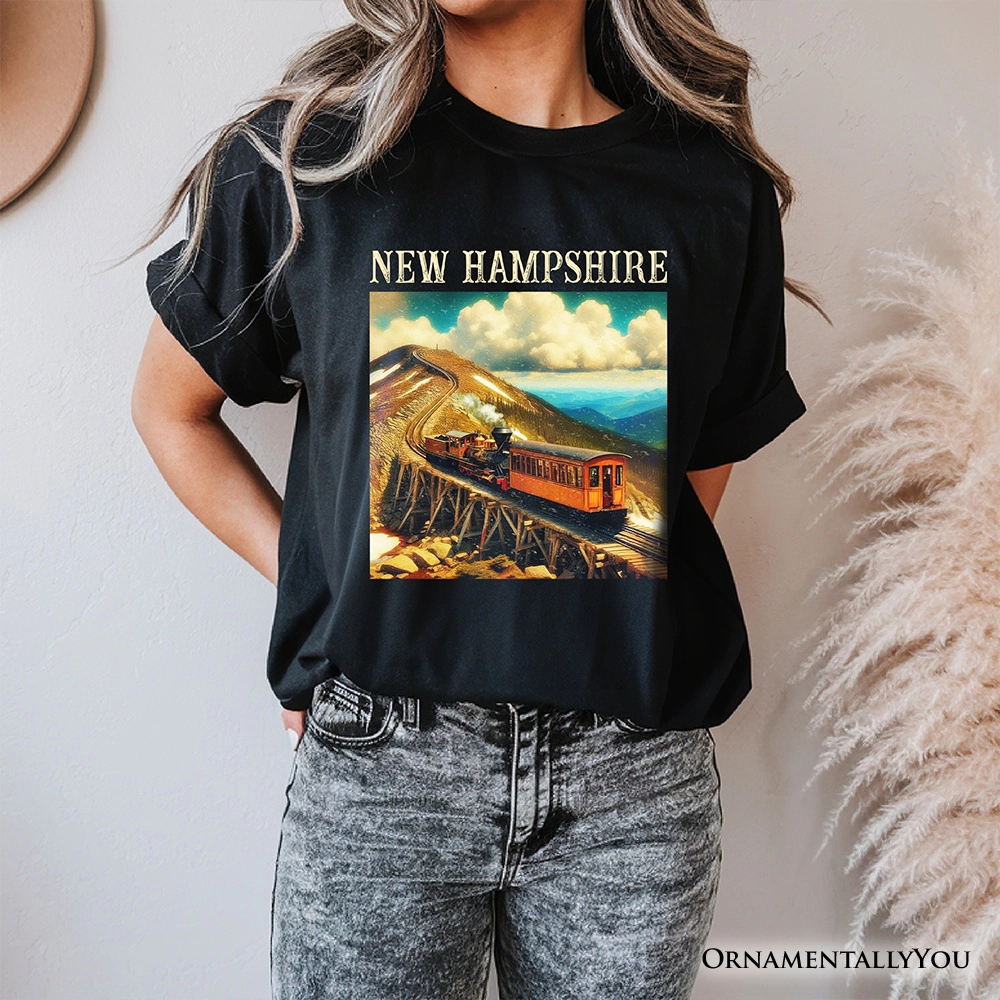 OrnamentallyYou Unisex Scenic New Hampshire Mount Washington Cog Railway T-Shirt