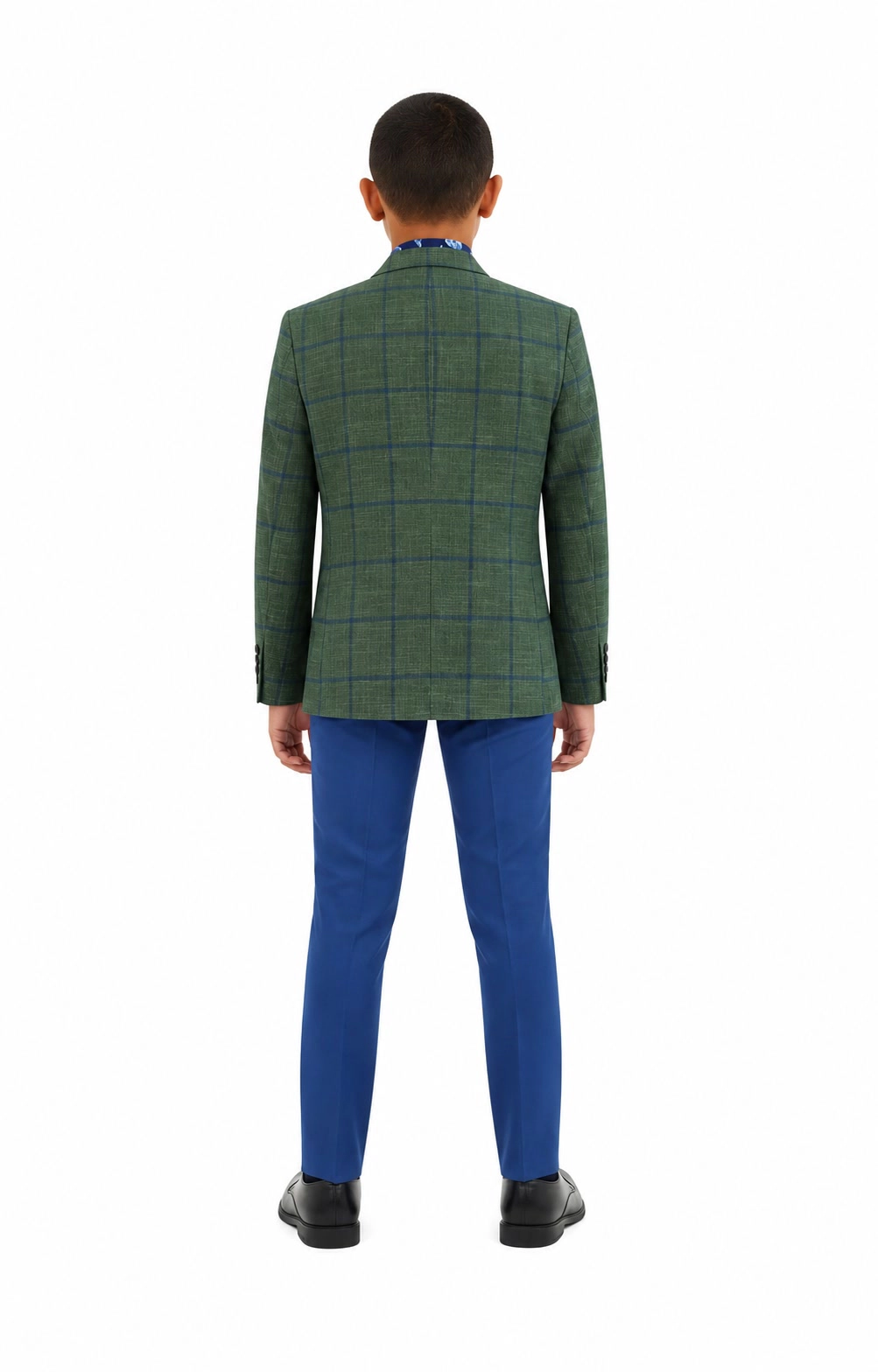 Elie Balleh Boys Slim Fit Elie Balleh Boys' Plaid Jacket