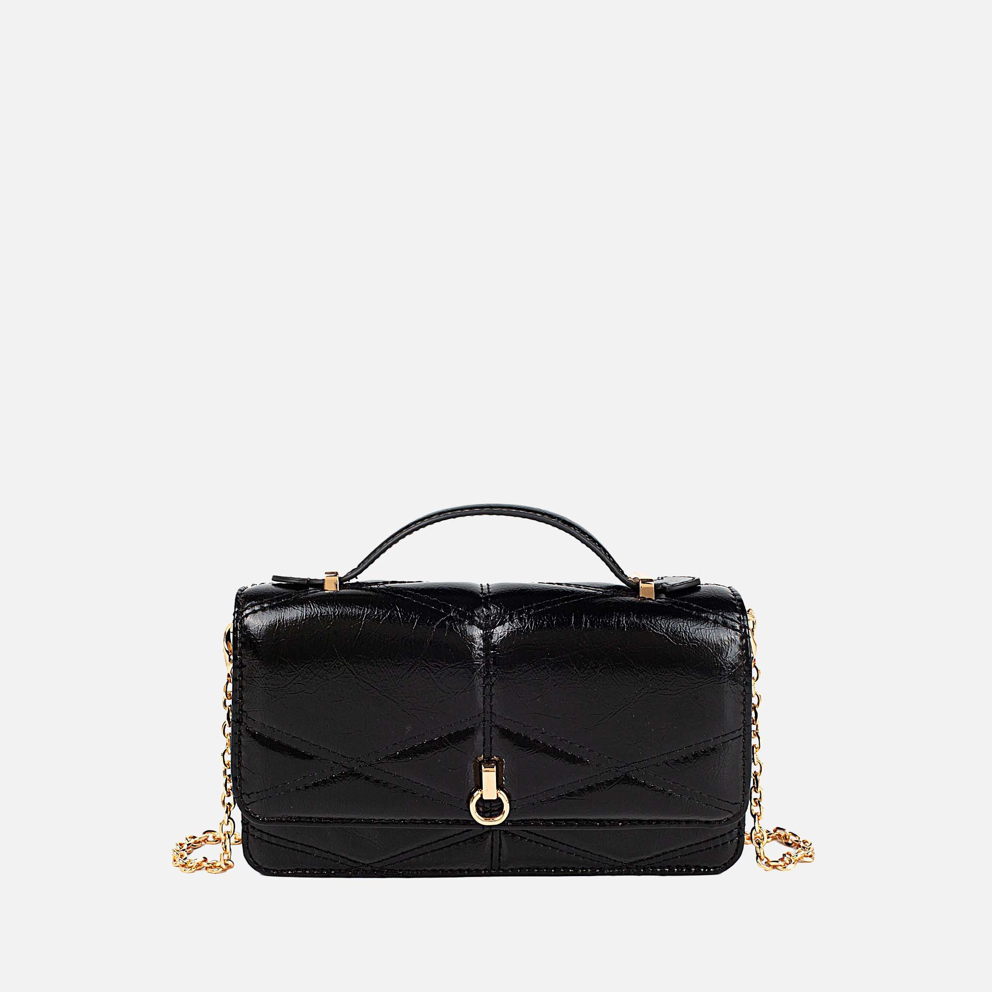 J'OMOR by Mia Faux Leather Crossbody Bag - Magnetic Snap, Card Slots, Detachable Strap