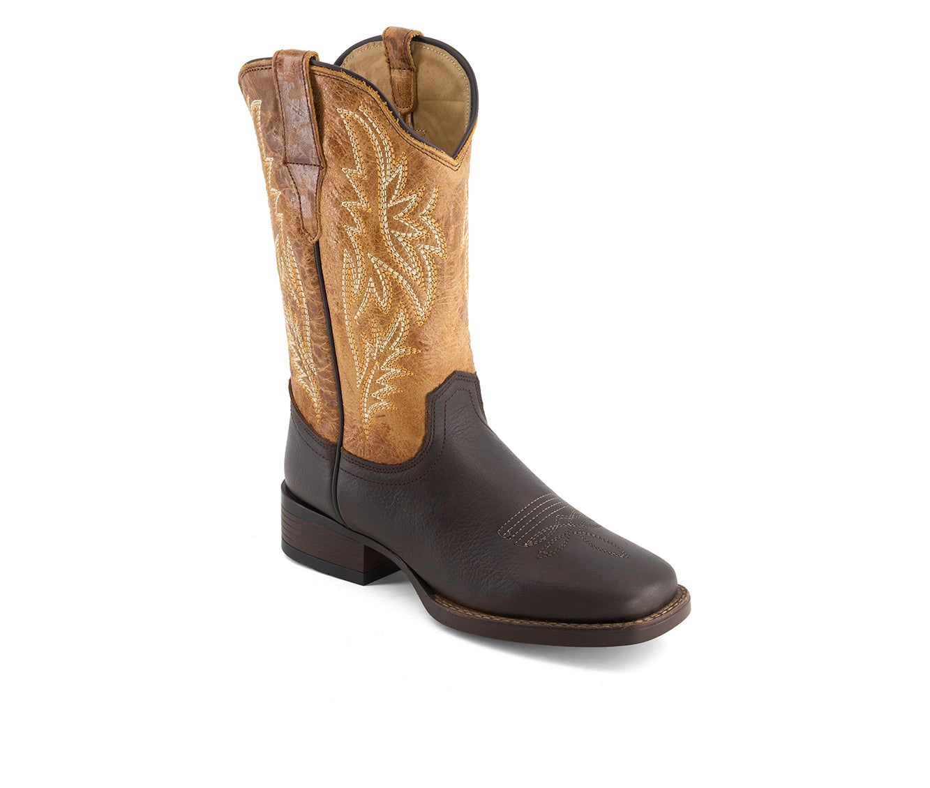 Forastero Womens Real Leather Square Toe Cowgirl Boots