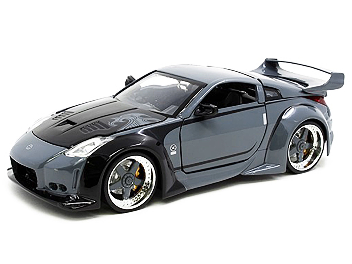 Jada D.K.'s Nissan 350Z Gray and Black with Graphics "Fast & Furious 25th Anniversary" Series 1/24 Diecast