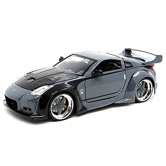 Jada Collectible D.K.'S Nissan 350Z Gray And Black With Graphics "Fast & Furious 25Th Anniversary" Series 1/24 Diecast