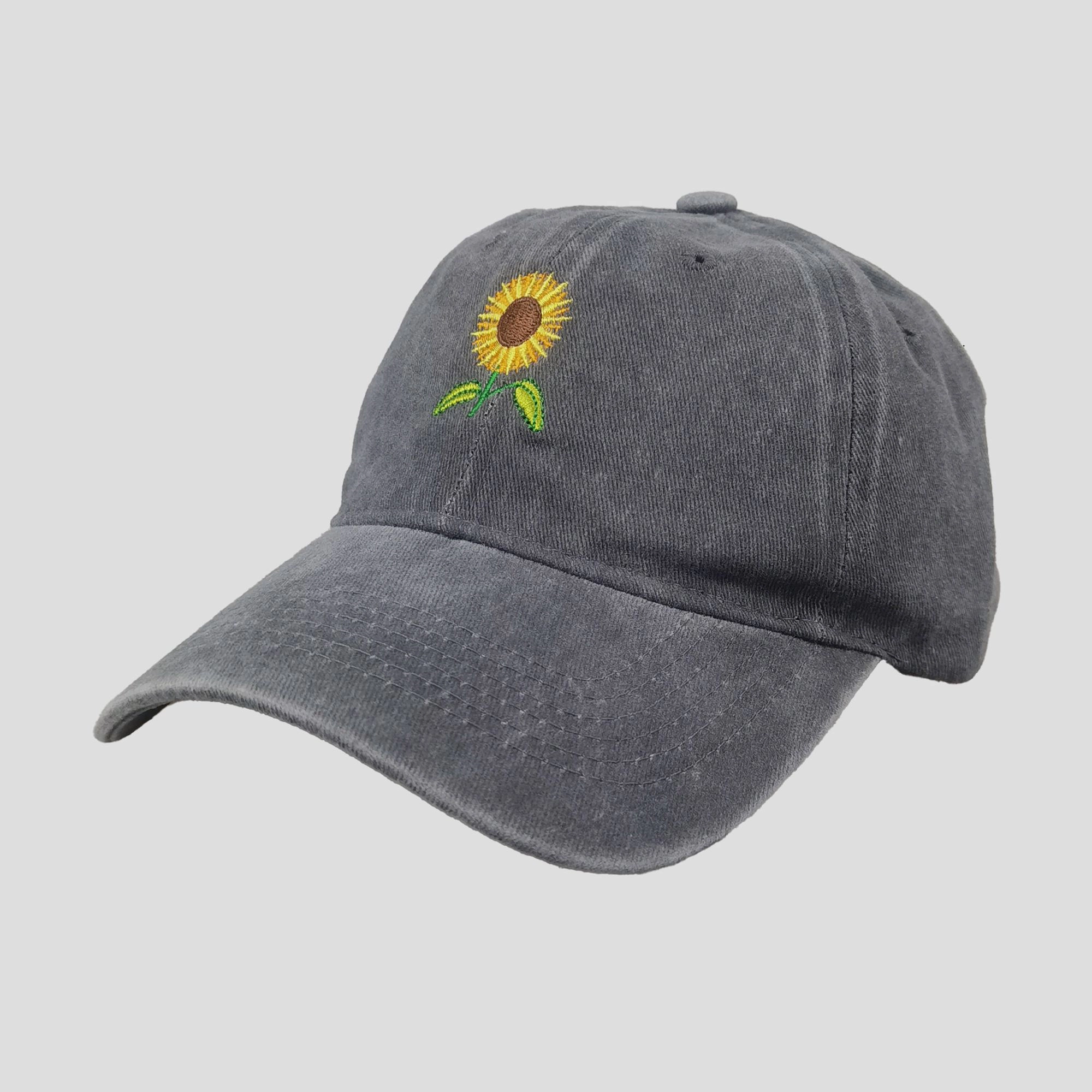 Anna-Kaci Women's Baseball Cap with Sunflower Embroidery