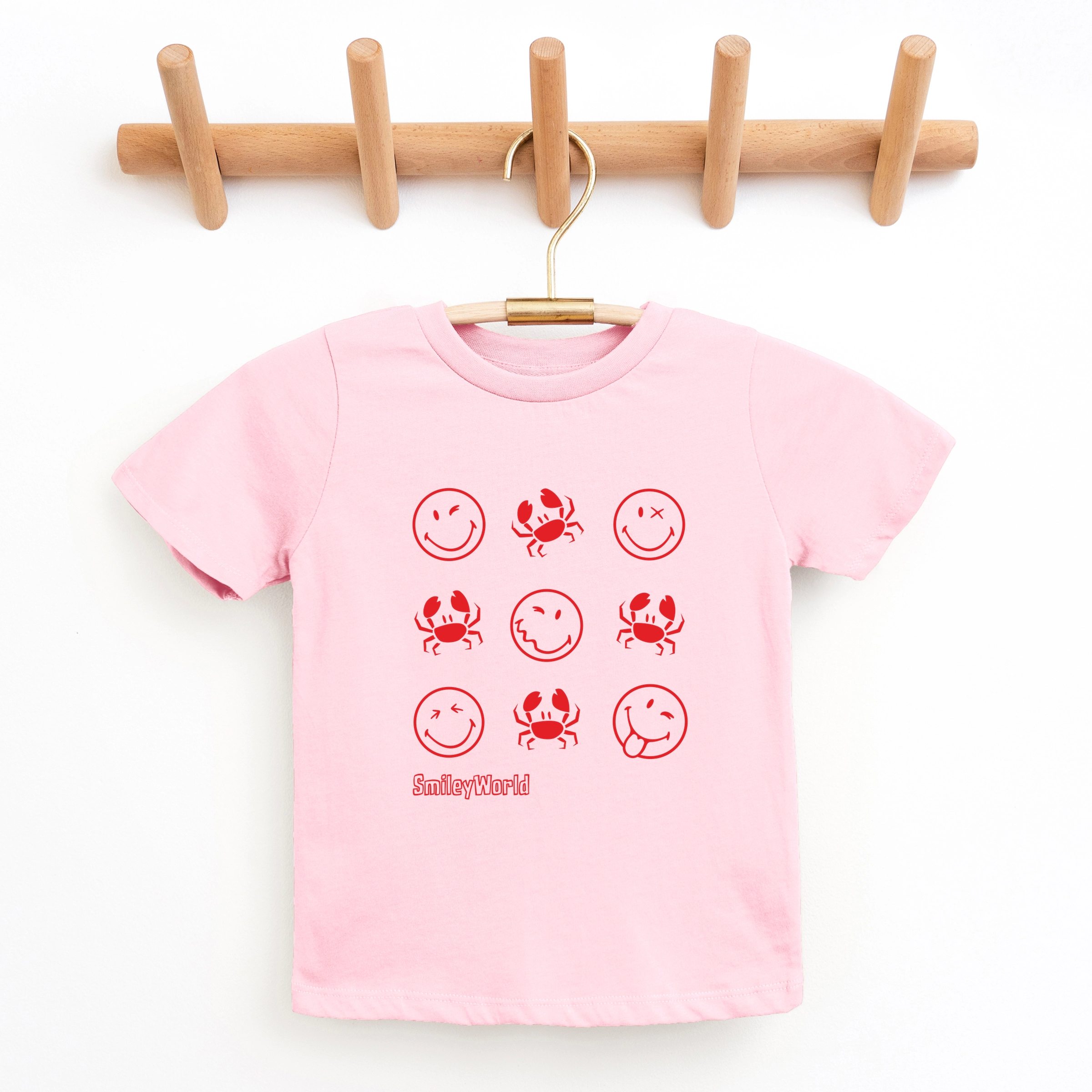 The Juniper Shop - Youth Short Sleeve Graphic T-Shirt SmileyWorld Crabby Grid