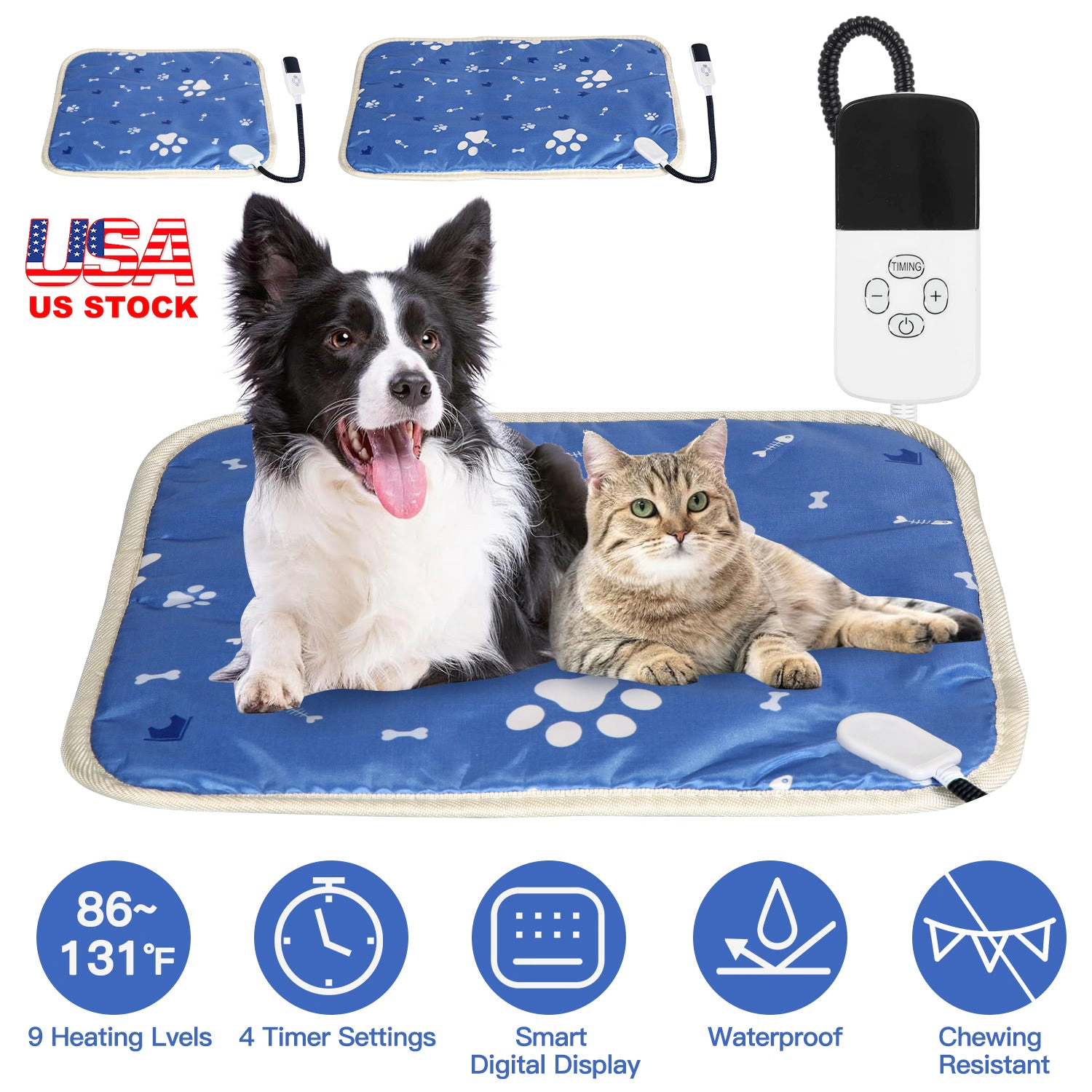 GBruno Waterproof Pet Heating Pad 45 Cm