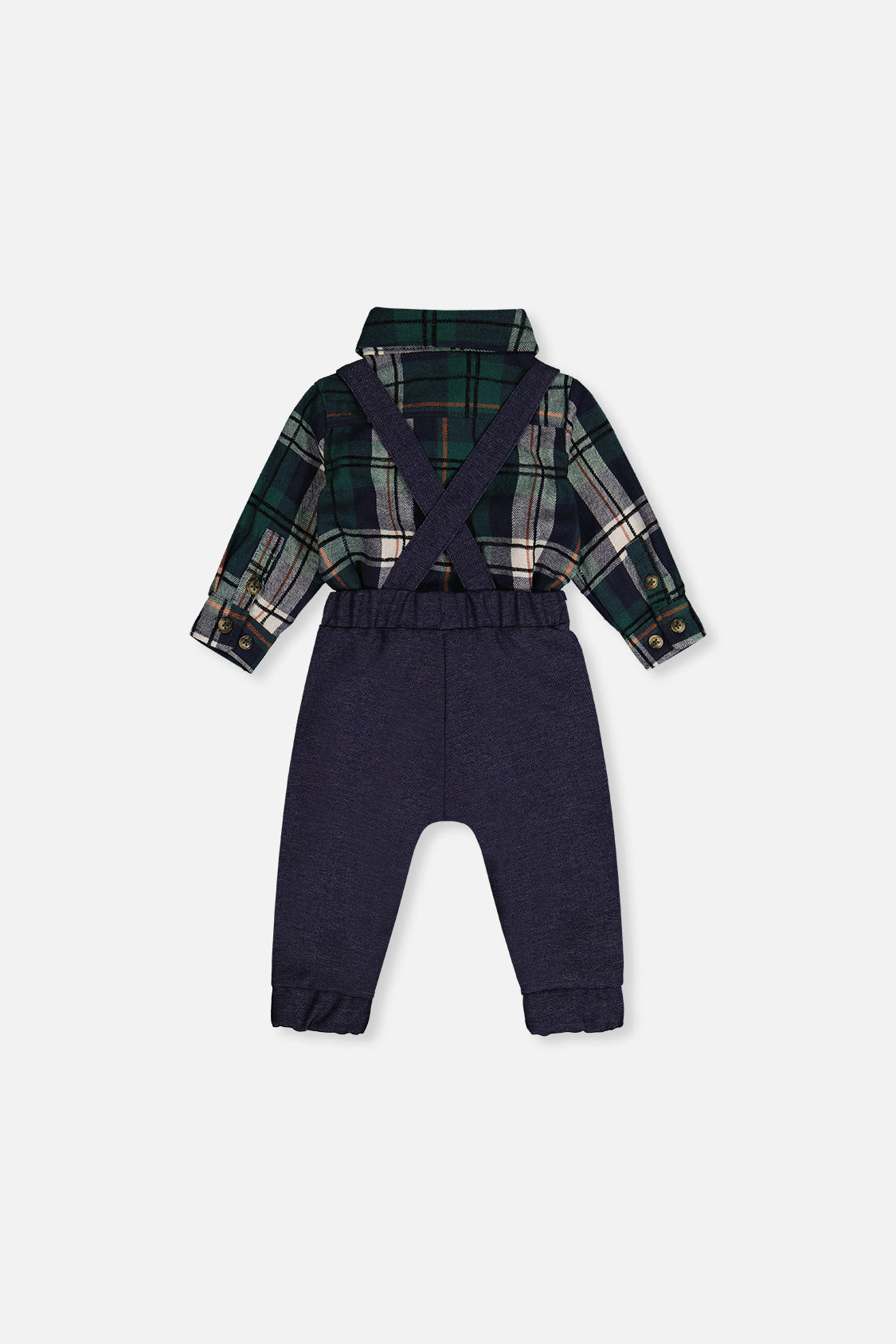 Deux par Boys Checked Top & Pants Set