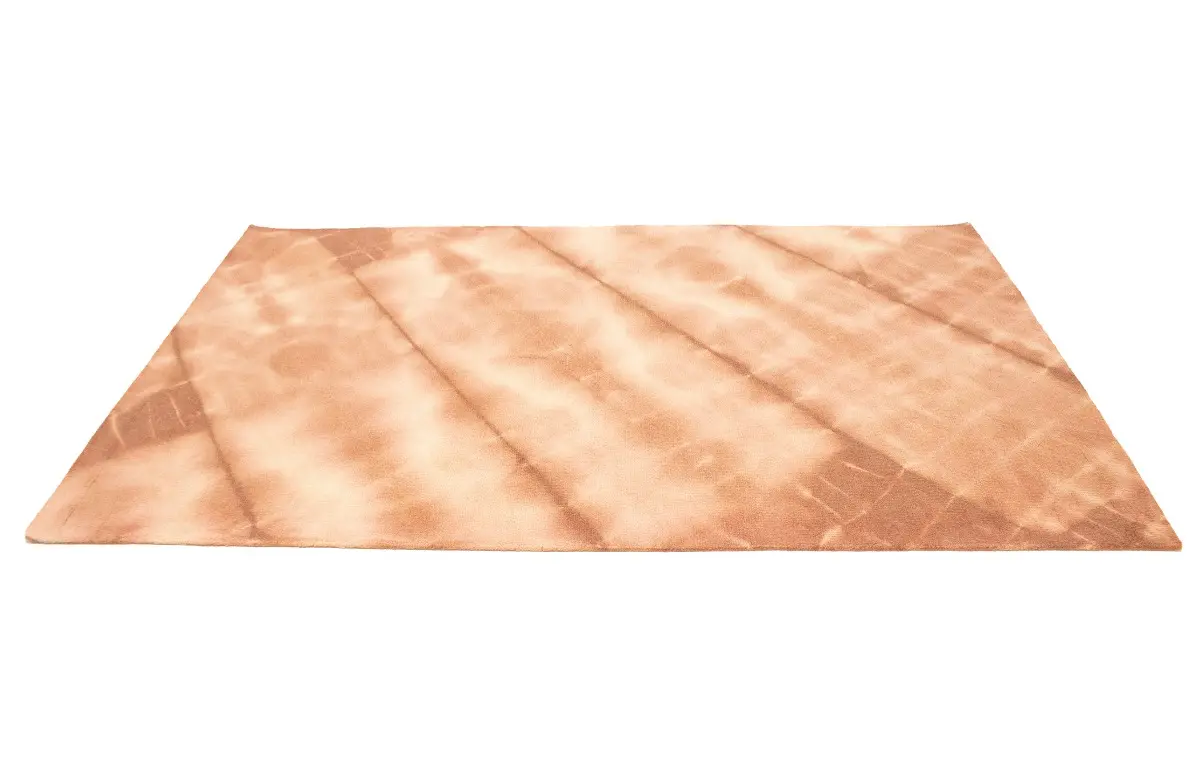 Magic Rugs 5'0 X 8'0 Rusty Brown Hand-Tufted Tie-Dye Contemporary Wool Rug