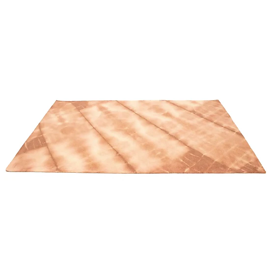 Magic Rugs 5'0 X 8'0 Rusty Brown Hand-Tufted Tie-Dye Contemporary Wool Rug