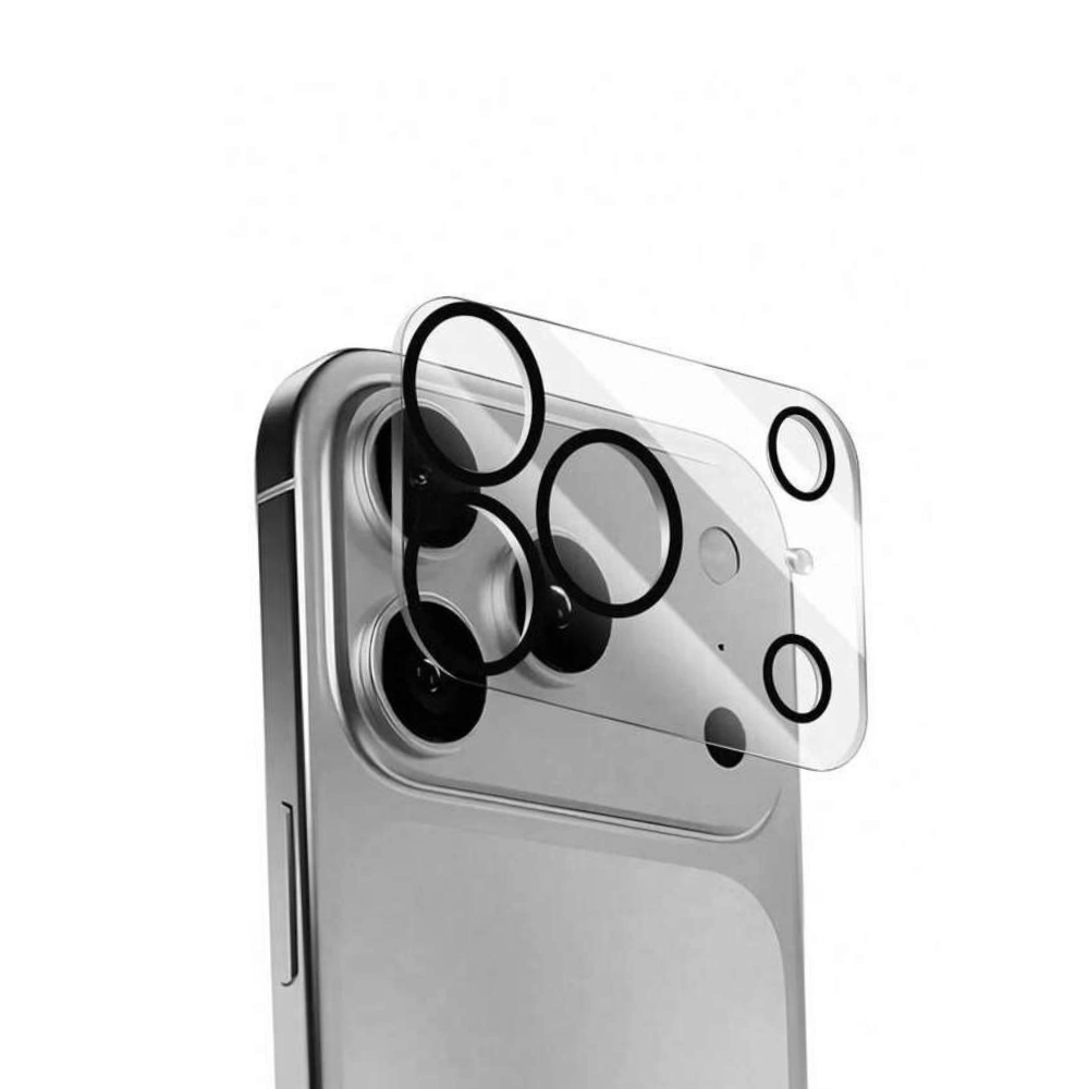 Qixxronics 3x Camera Lens Protector for iPhone 17 Pro Camera Lens Tempered Glass Protector [Night Circle]