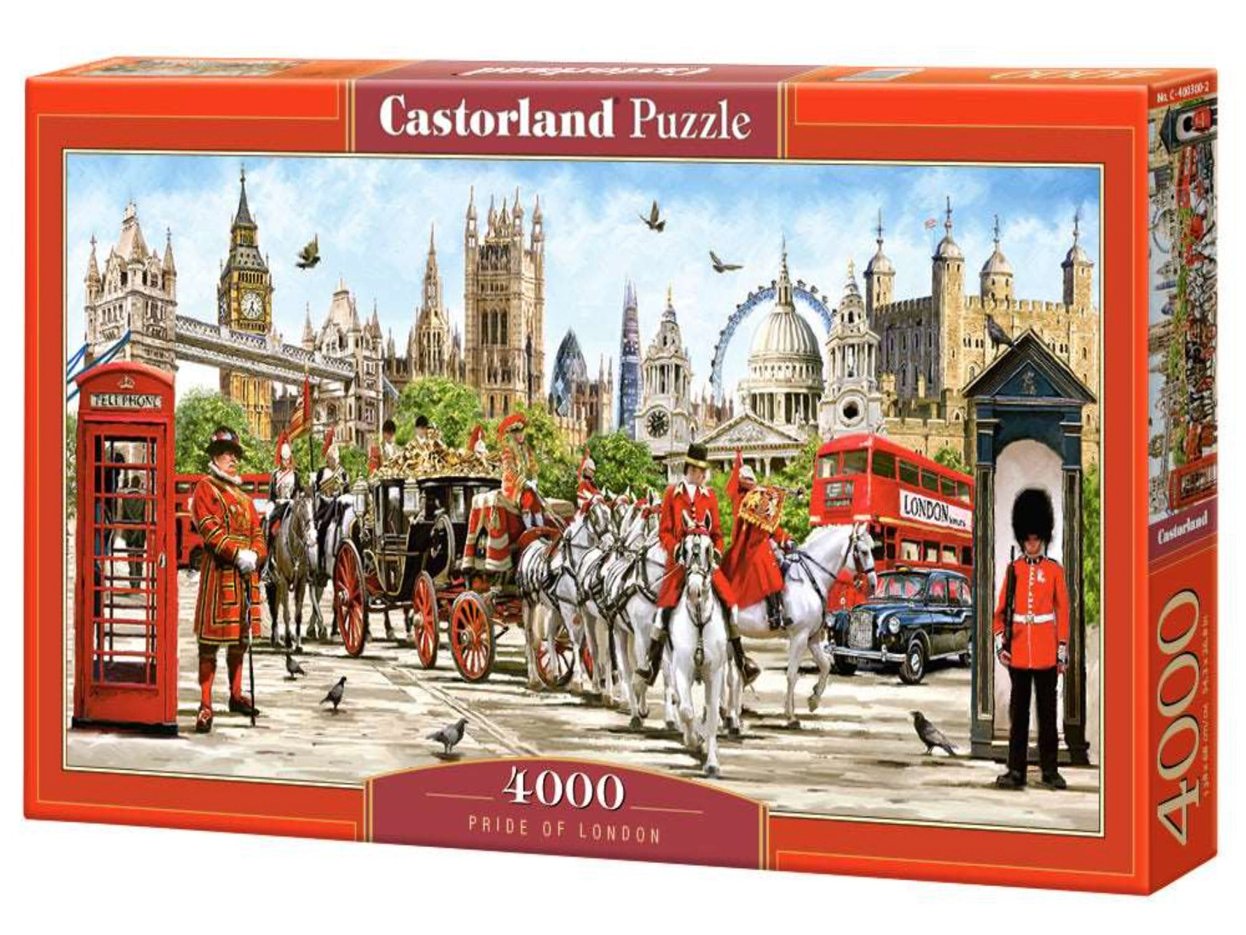 CASTORLAND 4000 Piece Jigsaw Puzzles, Pride of London, Great Britain, Monuments of London, C-400300-2