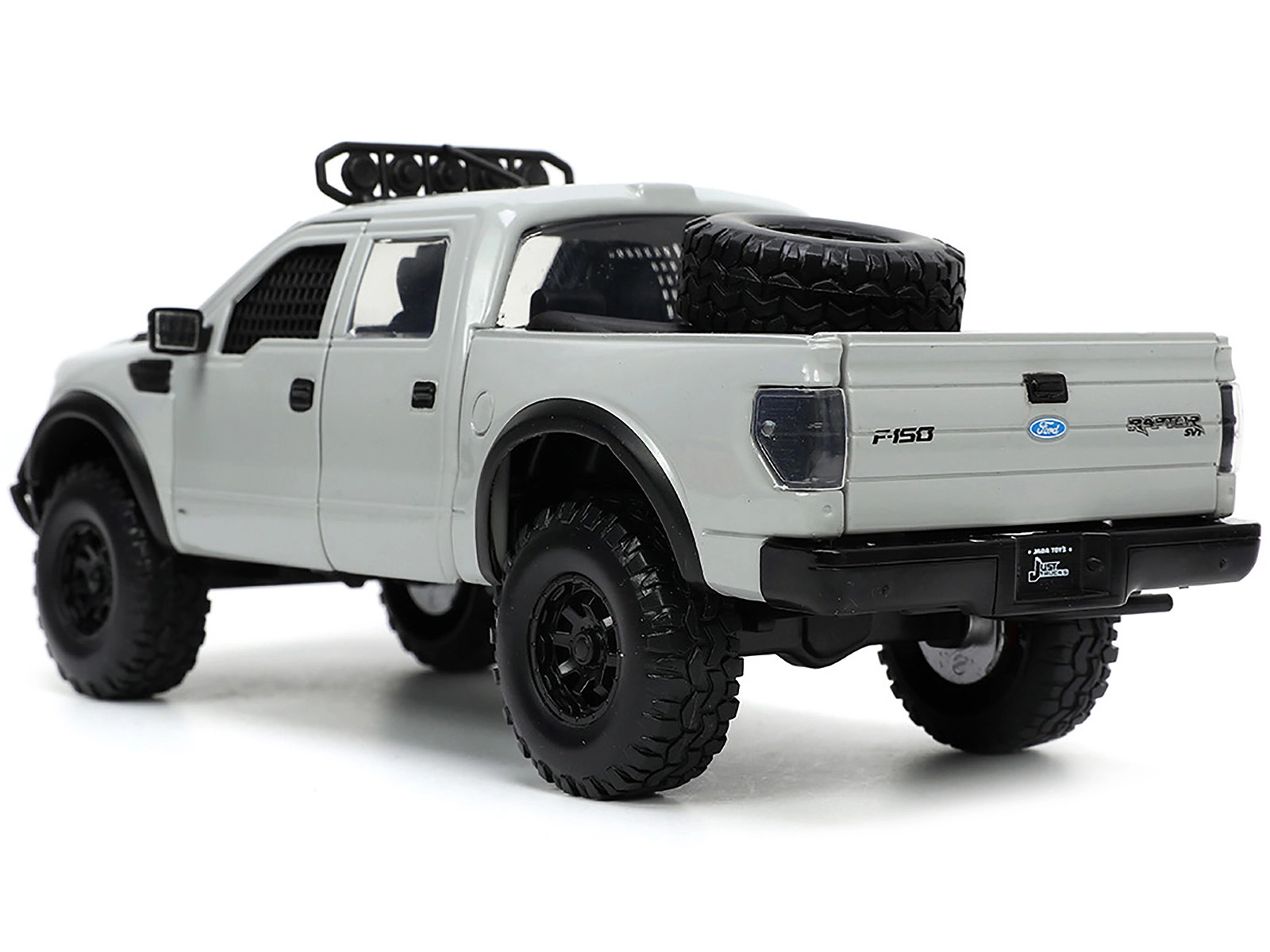 Jada 2011 Ford F-150 SVT Raptor Pickup Truck Light Gray with Extra Wheels "Just Trucks" Series 1/24 Diecast