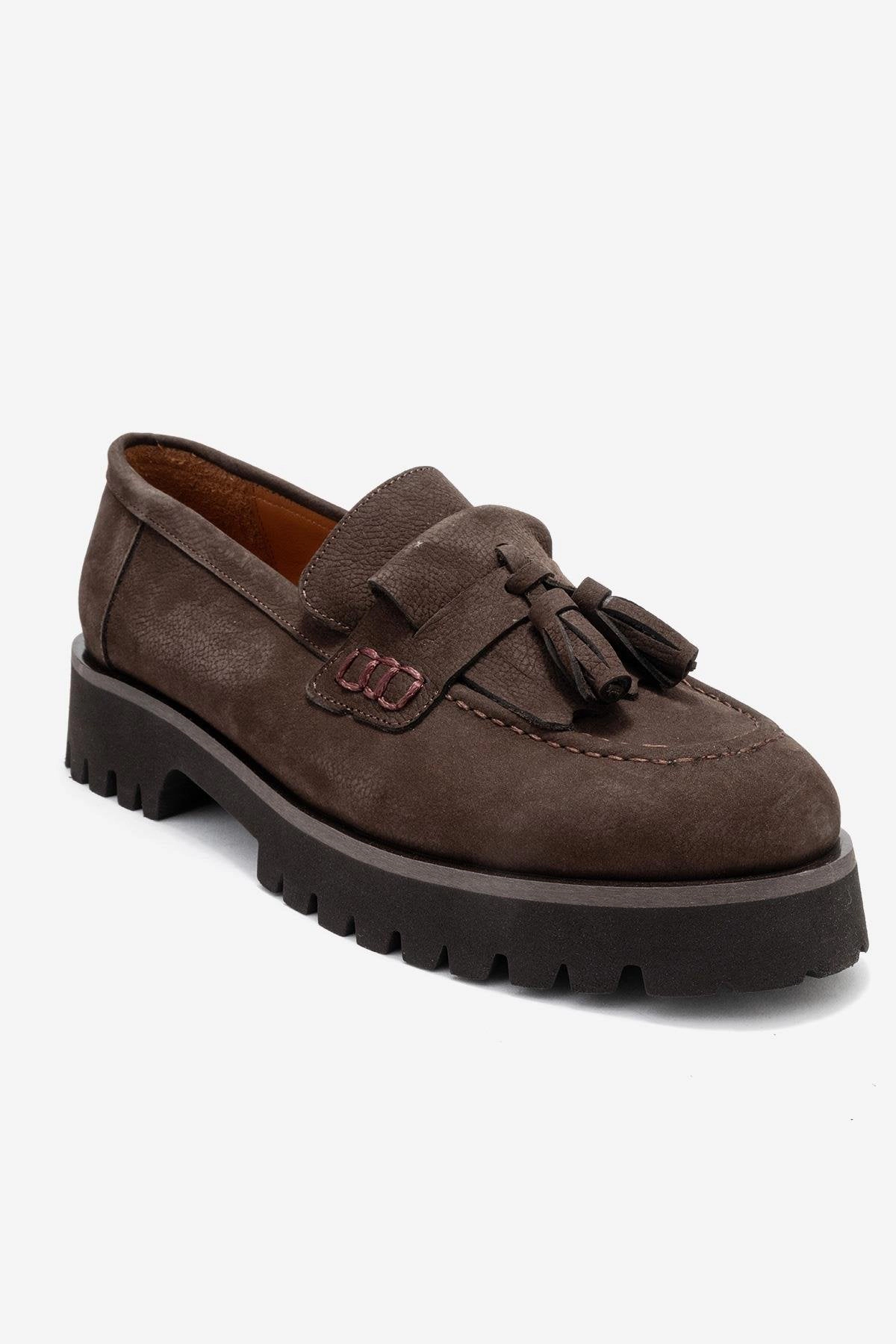 Forever & Always Womens Poen Leather Tassel Loafer