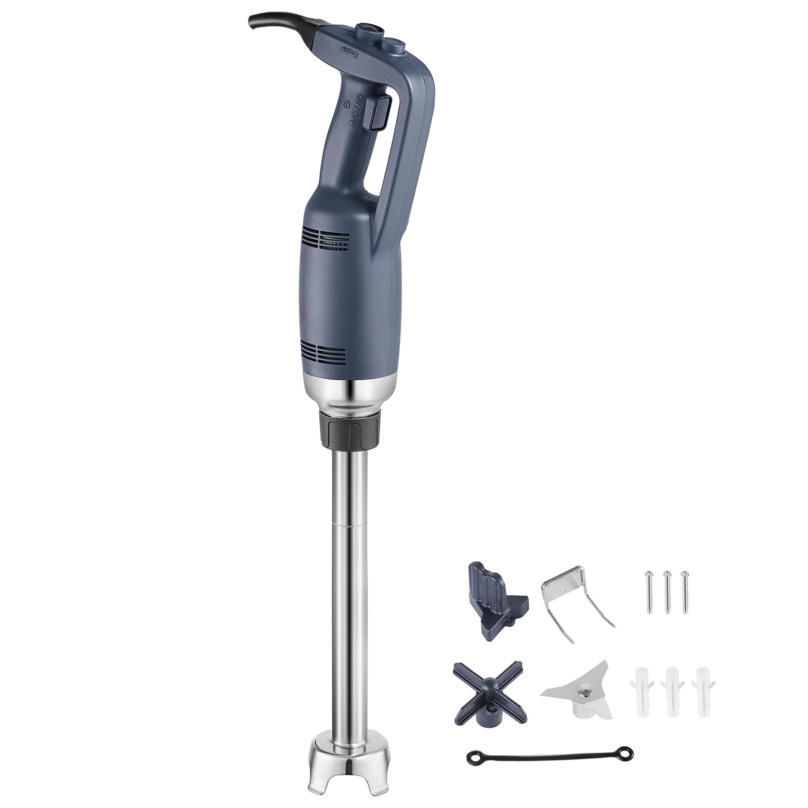 HONGGE Commercial Immersion Blender Heavy Duty Hand Mixer 16 inch Stepless Variable Speed Mixer with Stainless Steel