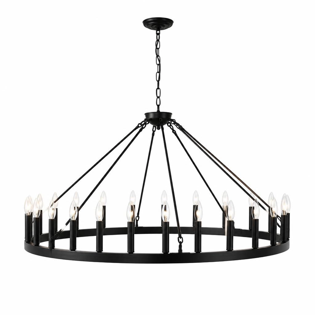 ELEMENT ACE Modern Round Iron Ceiling Light