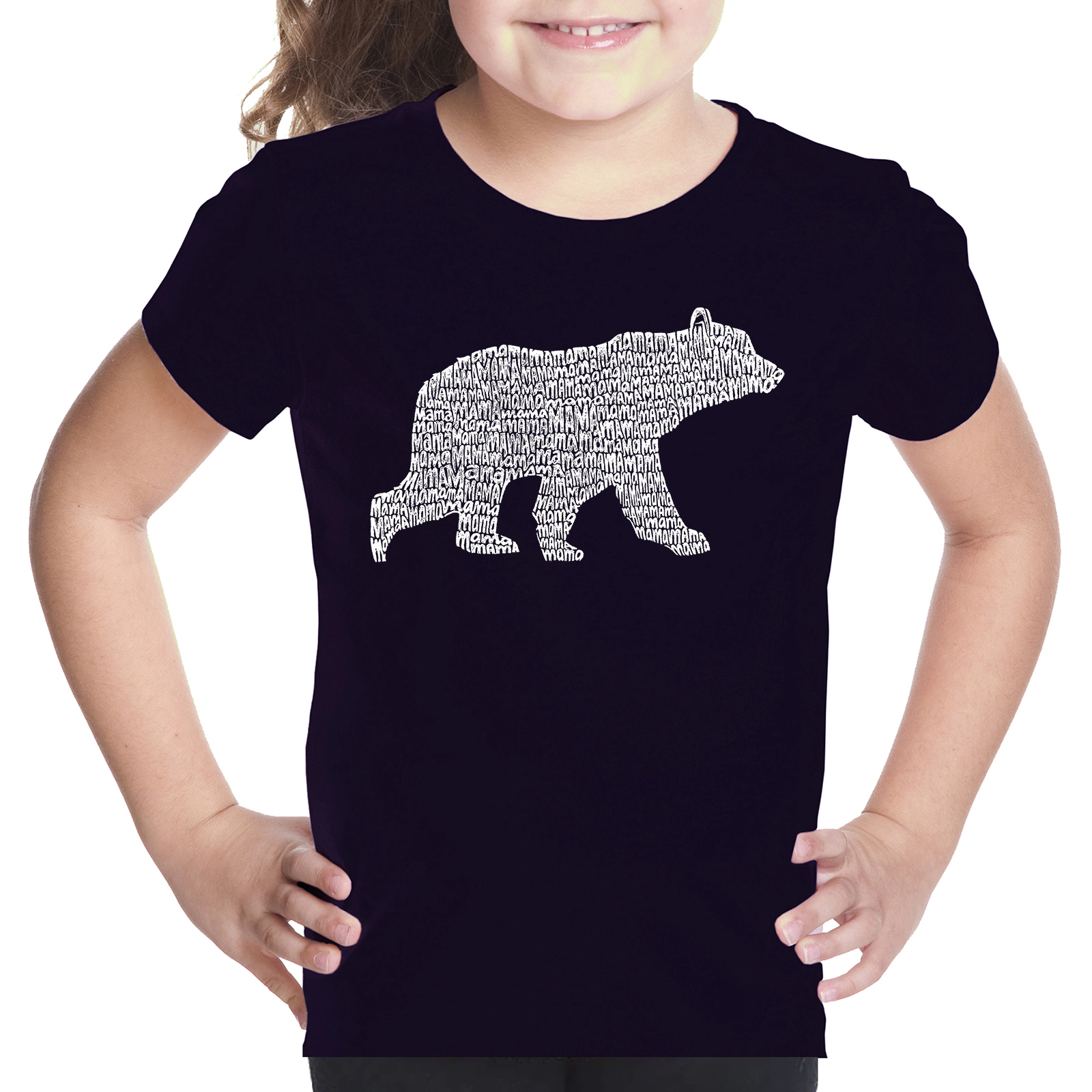 LA Pop Art Girls Word T-Shirt - Mama Bear