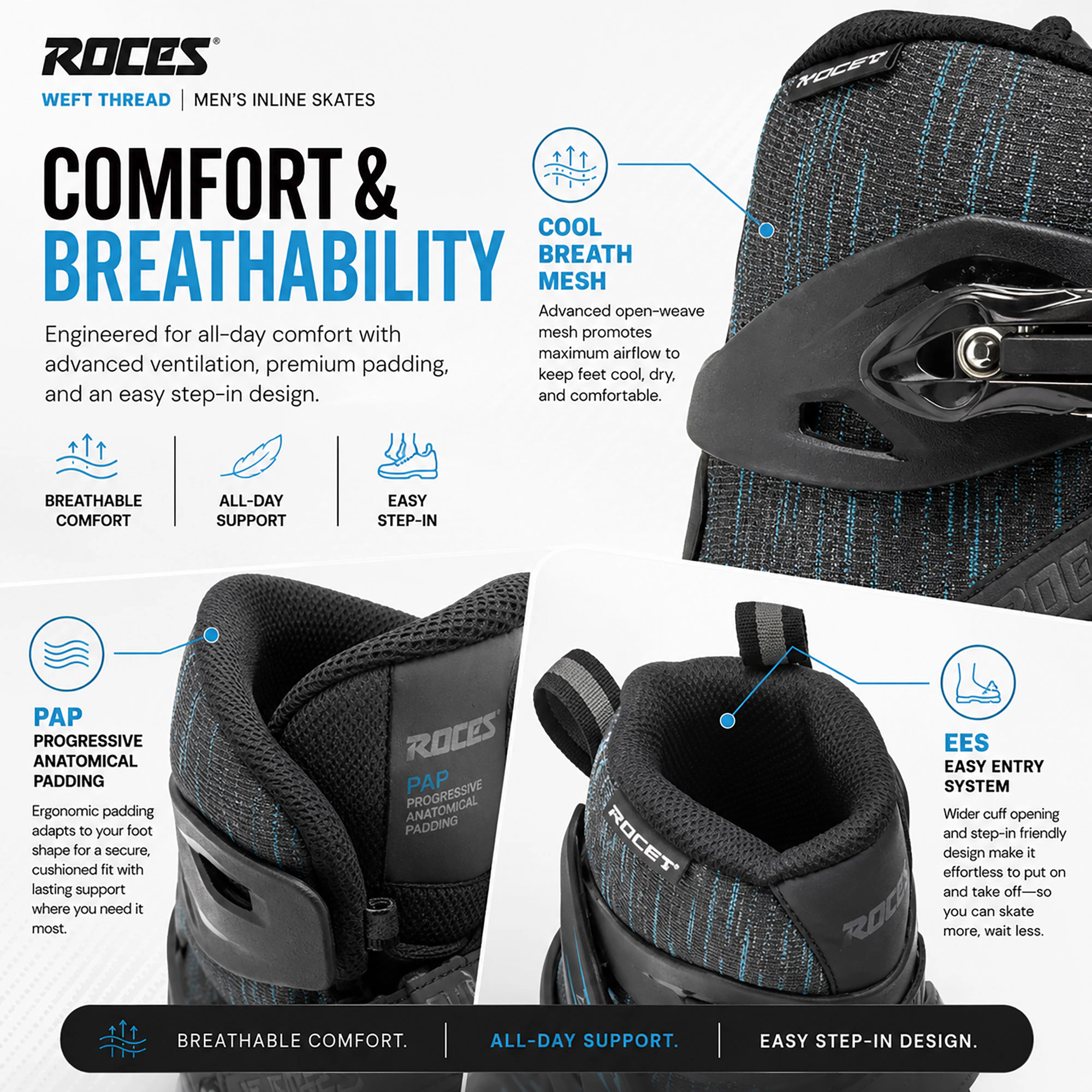 Roces Weft Thread Mens Inline Skates
