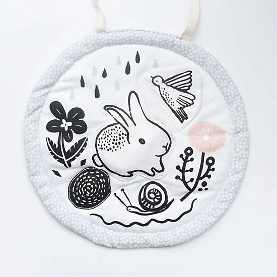 Wee Gallery Meadow Activity Pad - Organic Cotton Sensory Tummy Time Mat