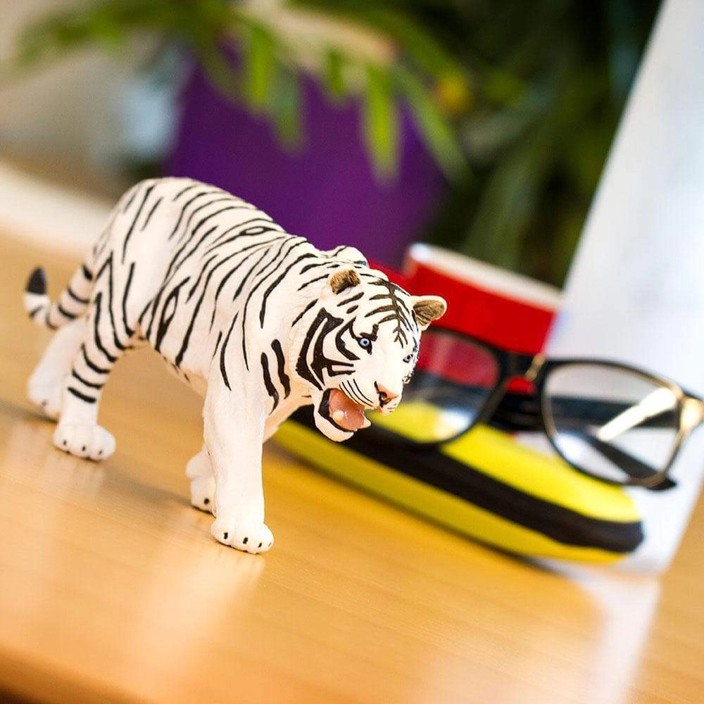 Safari Ltd. - White Siberian Tiger Kids Toy Figure