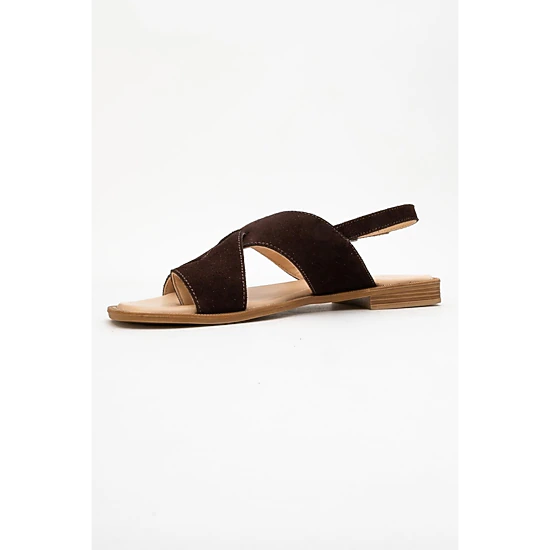 Forever & Always Womens Louna Leather Thong Sandalss