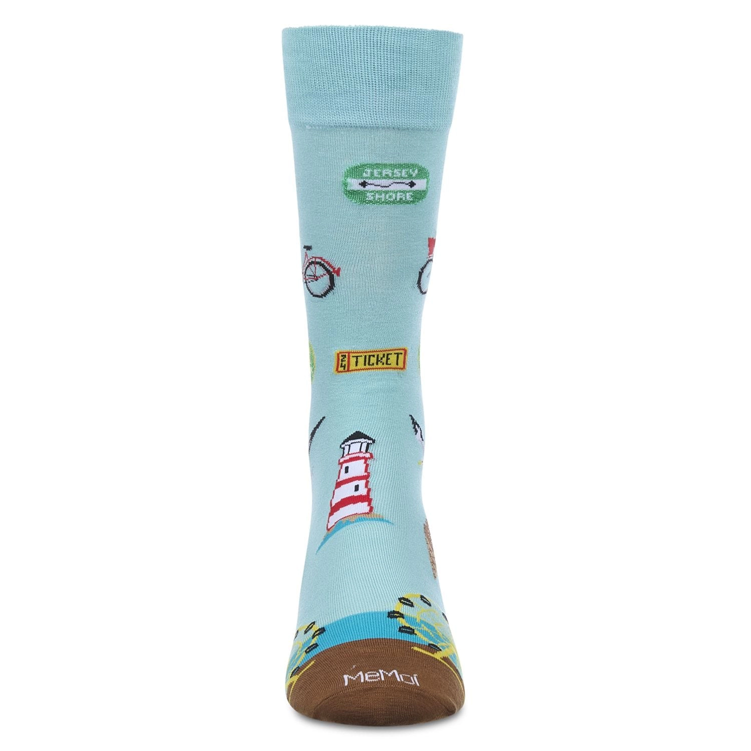 Memoi Men's New Jersey Rayon From Bamboo Crew Socks