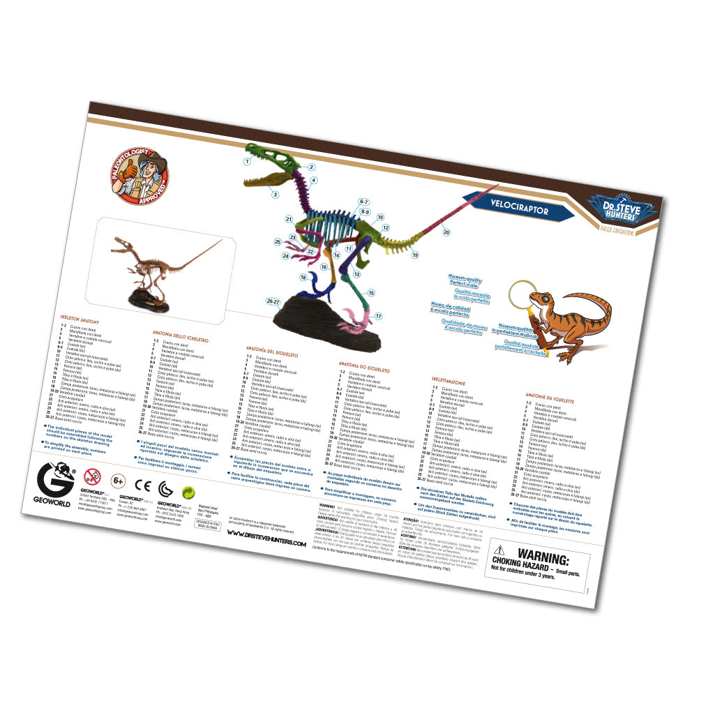 Geoworld - Paleo Expeditions - Velociraptor Kids Toy Set