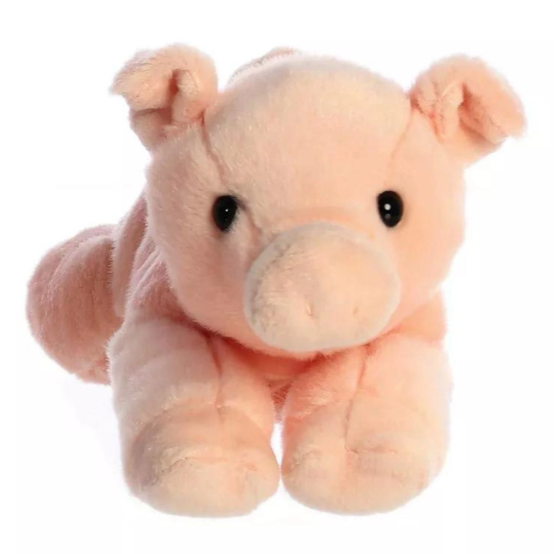 Aurora Mini Flopsie Percy The Pig 8-Inch Stuffed Animal Plush
