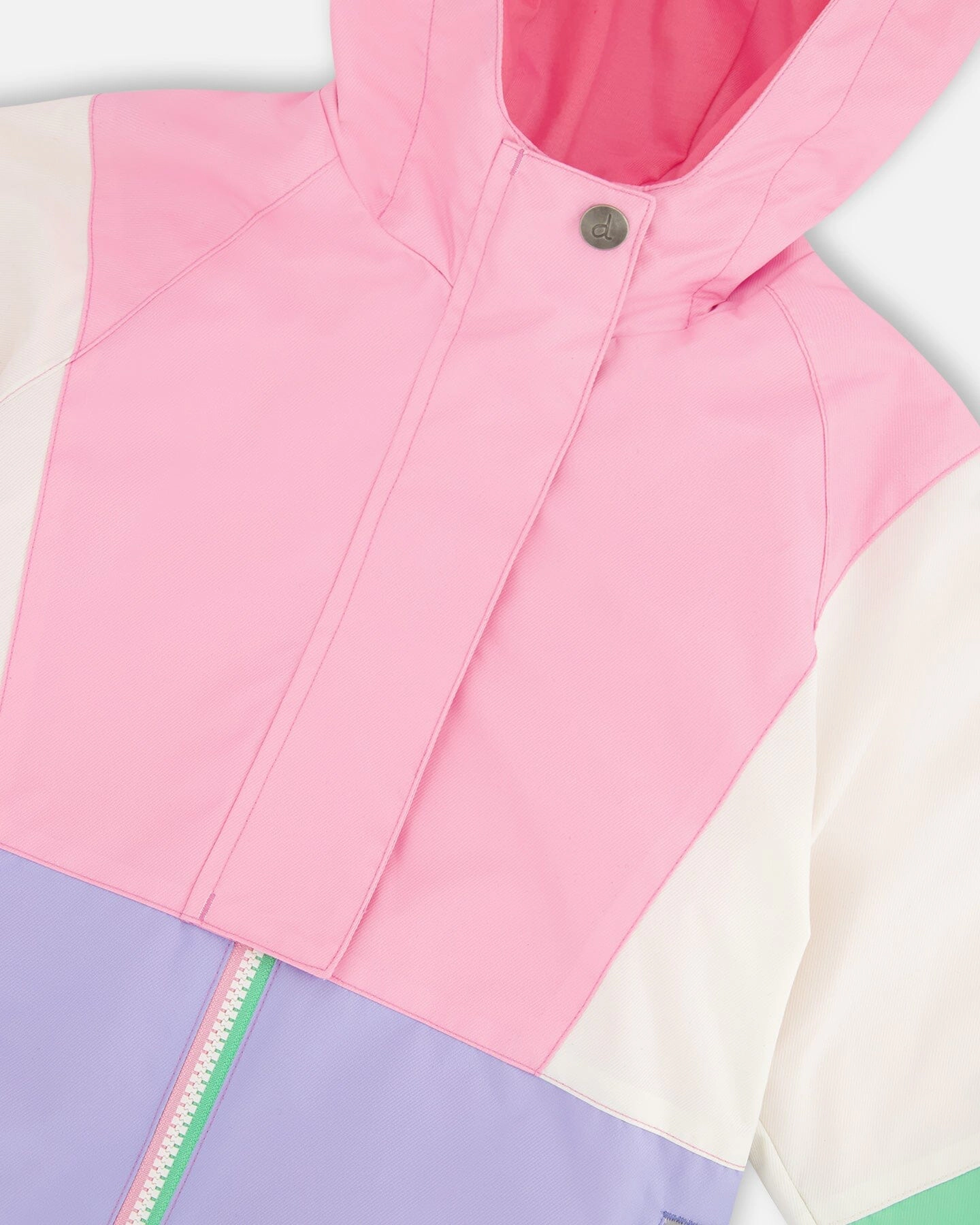 Deux par Deux Girls 3-In-1 Colorblock Jacket with Layer and Pants 2-Piece Mid-Season Outerwear Set