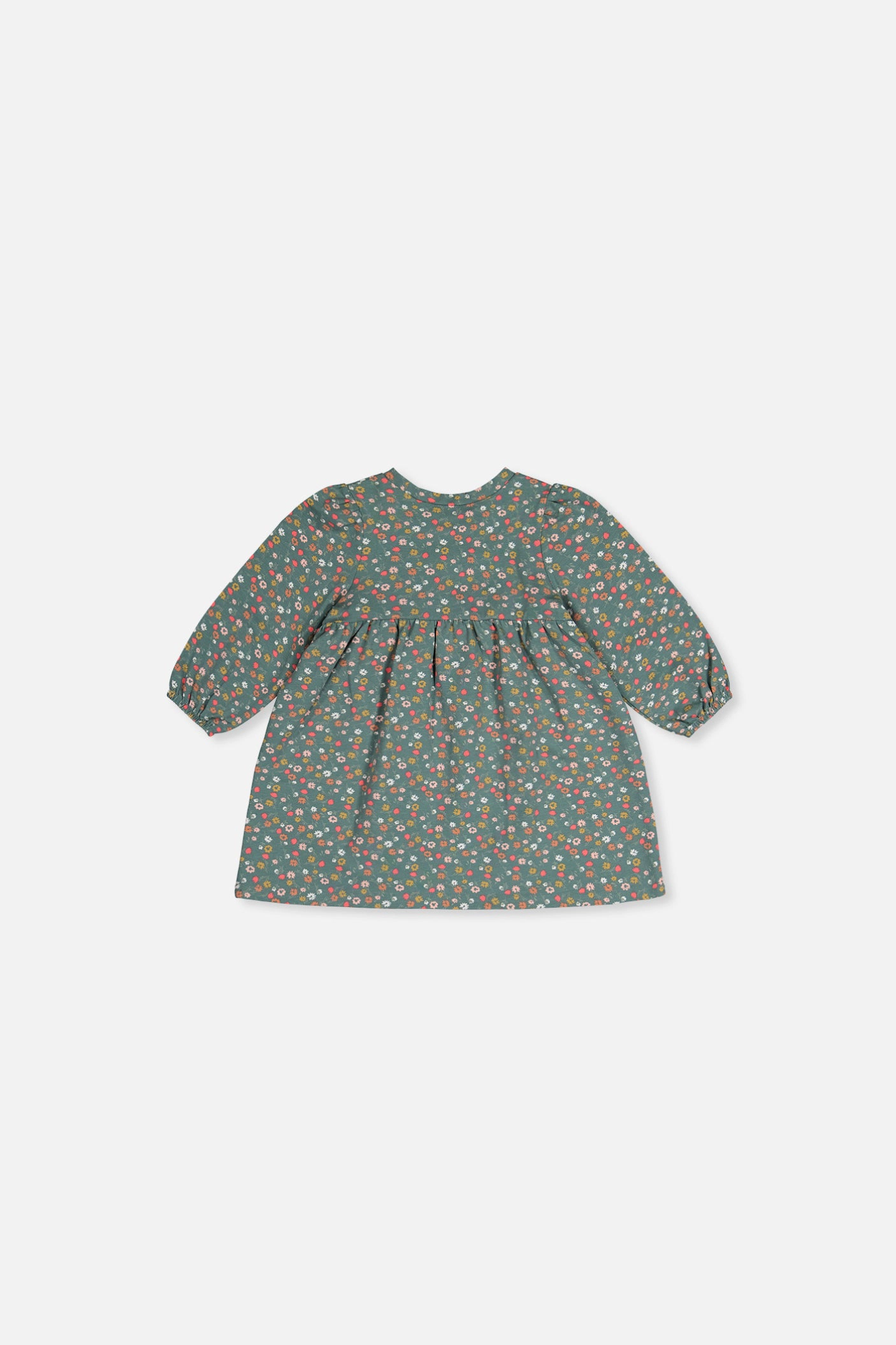 Deux par Deux Girls Organic Cotton Floral Print Dress