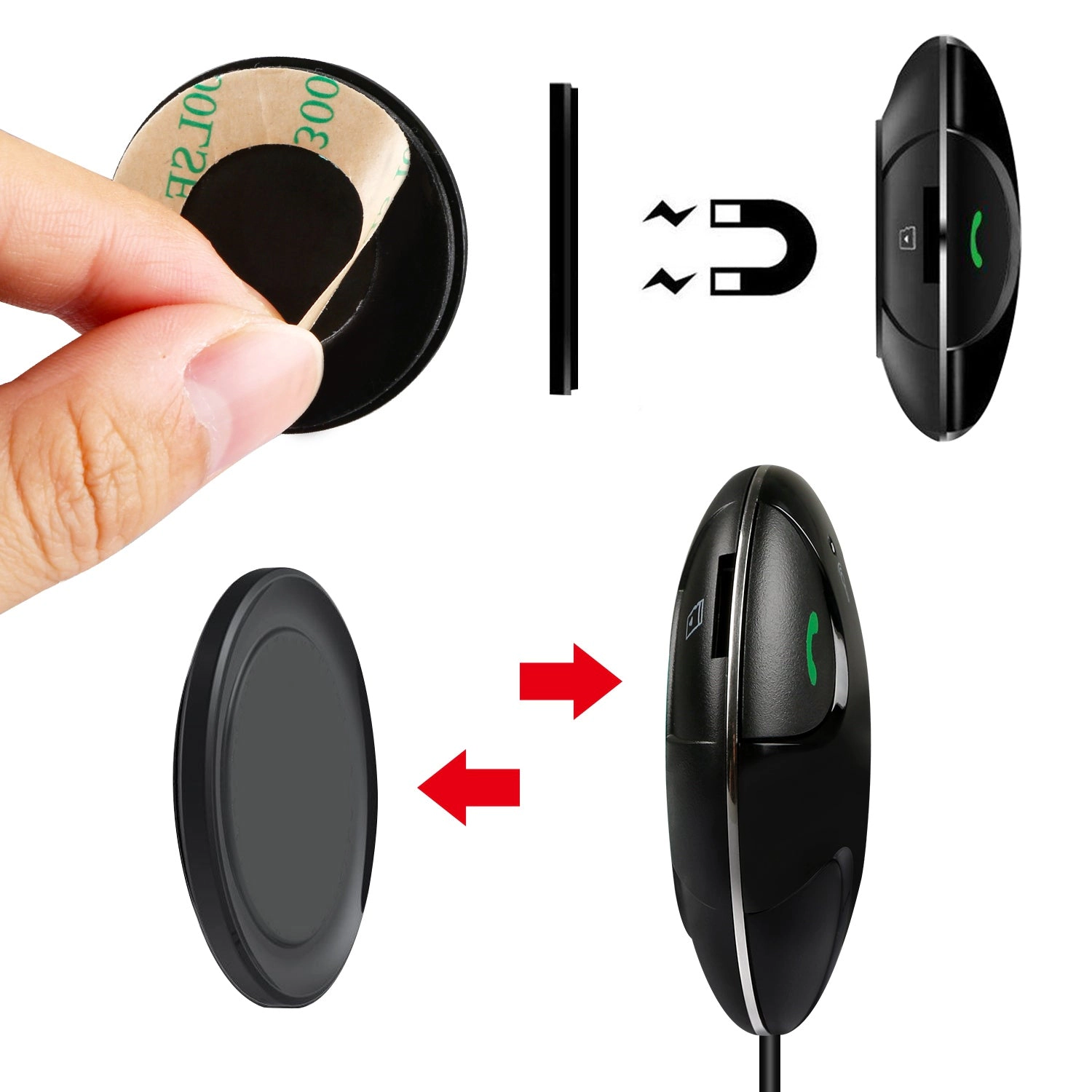 GBruno Wireless FM Transmitter Car Kit With USB Charger