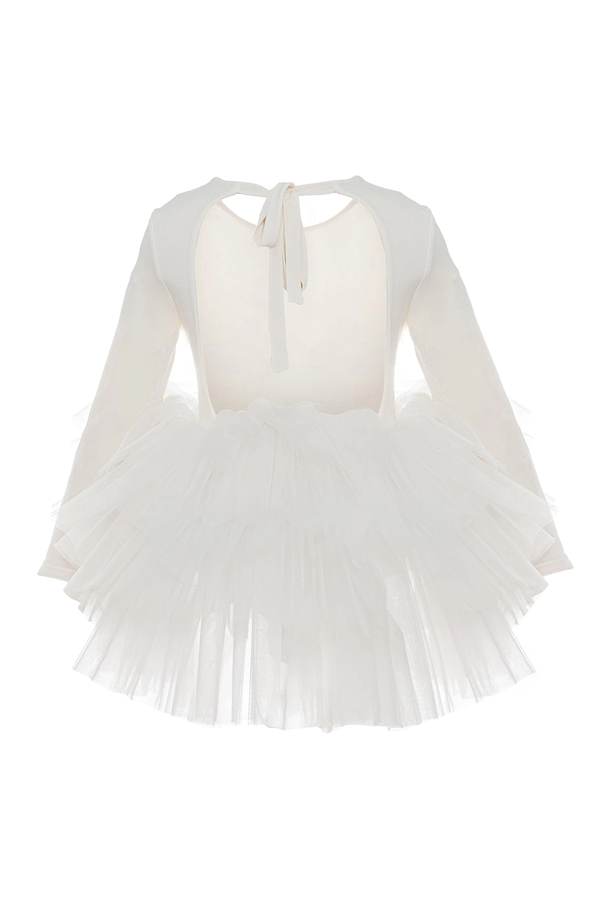 Mini Celebrities Girls White Bloom Tutu Dress