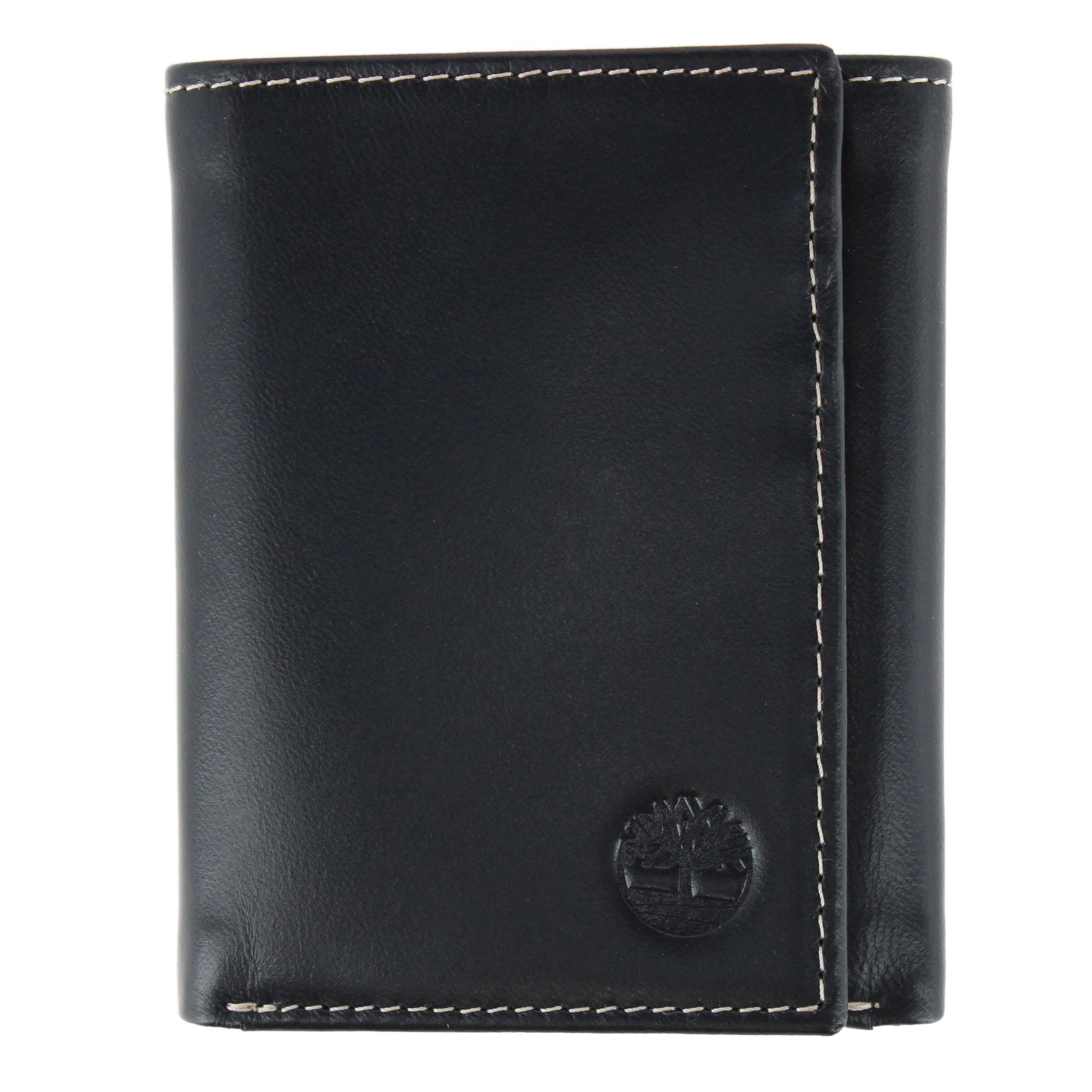 Timberland Men's Cloudy Leather Trifold Wallet