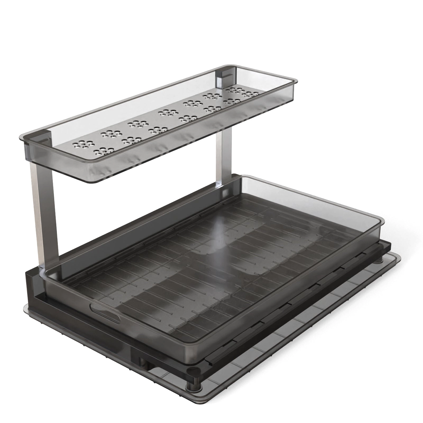 GBruno 2-Tier L-Shaped Under Sink Organizer
