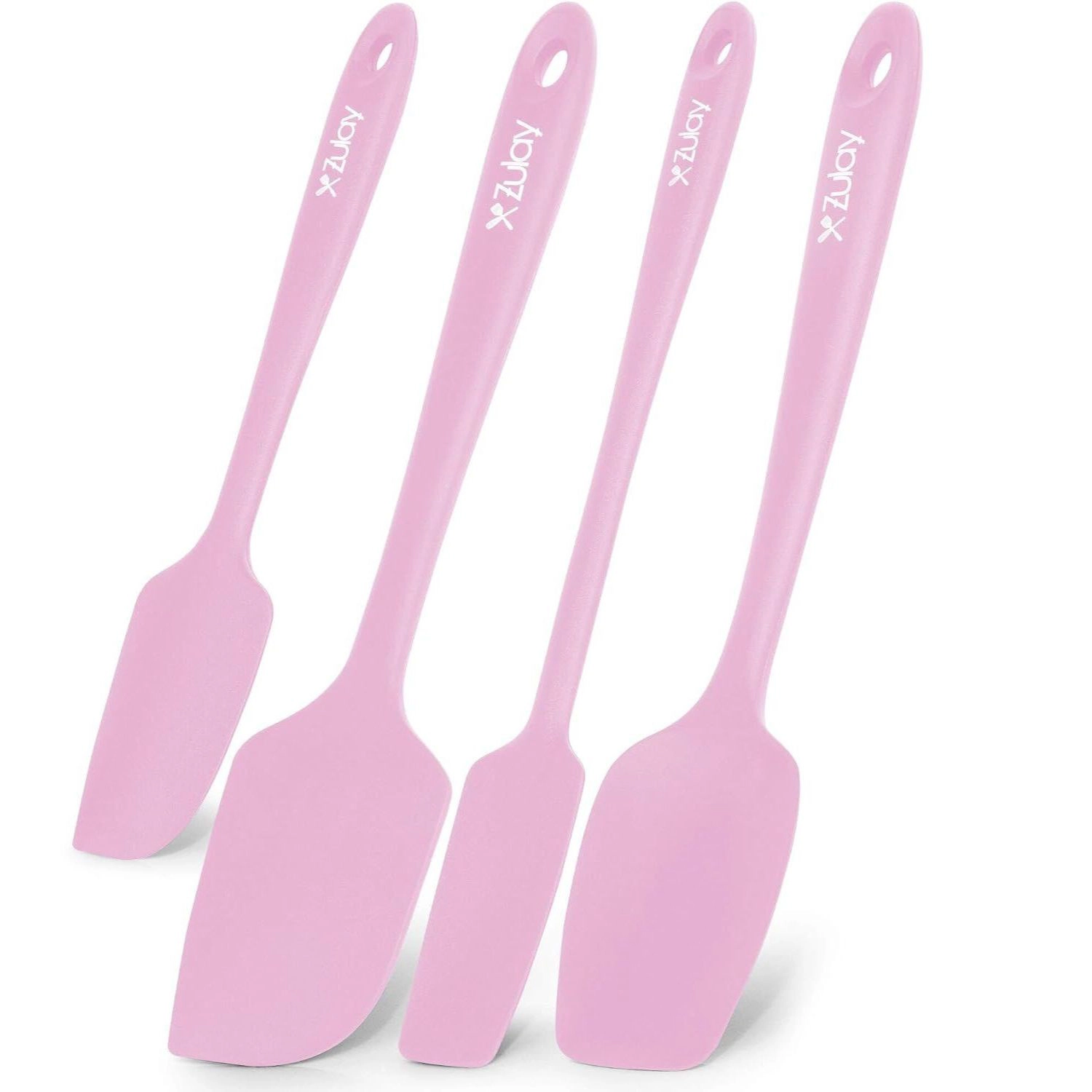 Zulay Kitchen 4pcs Heat Resistant Silicone Spatula Set for Cooking