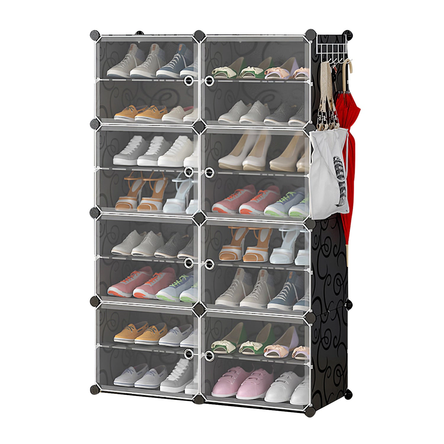 GBruno 8-Tier Stackable Shoe Rack Organizer