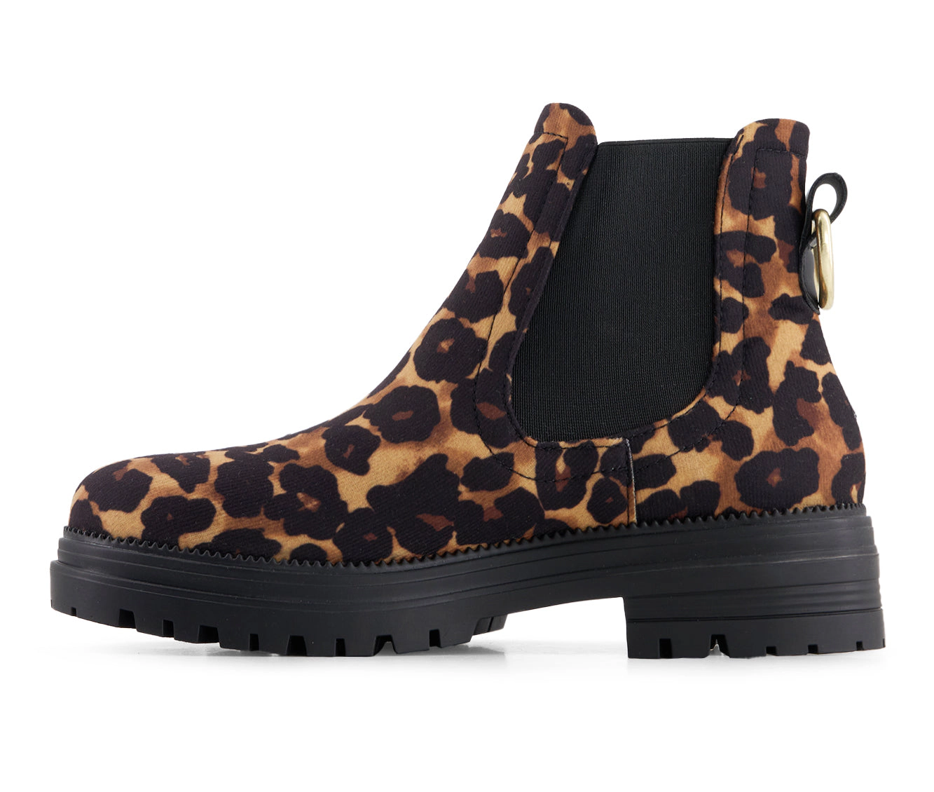 Andrea Womens Animal Print Chelsea Boots