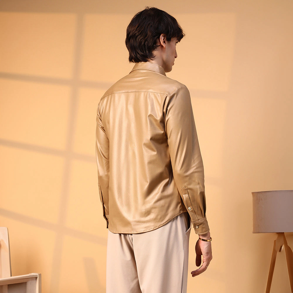 Solid Suede Shirt