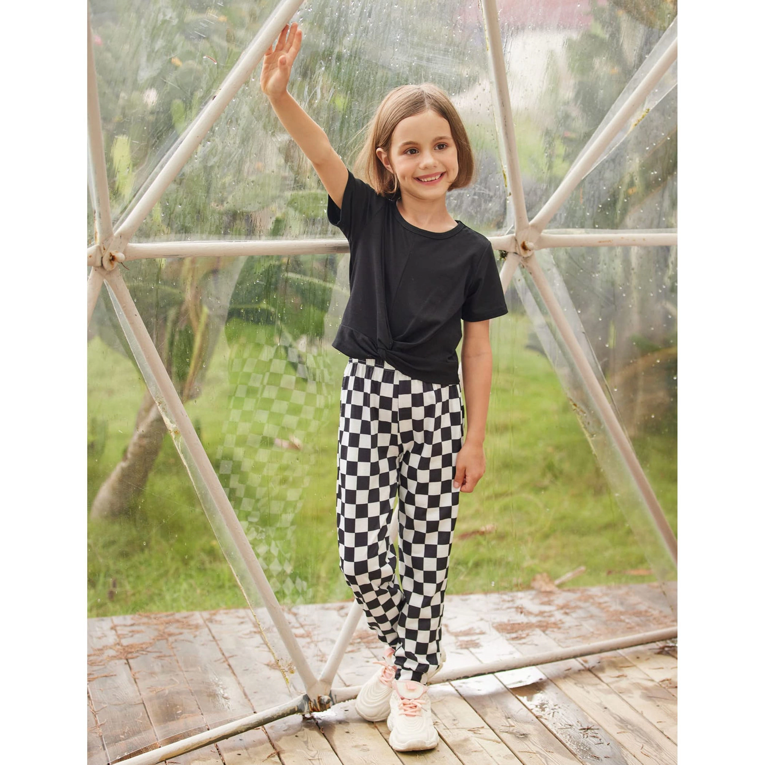 Arshiner Girl's Short Sleeves Summer Crewneck T-Shirt